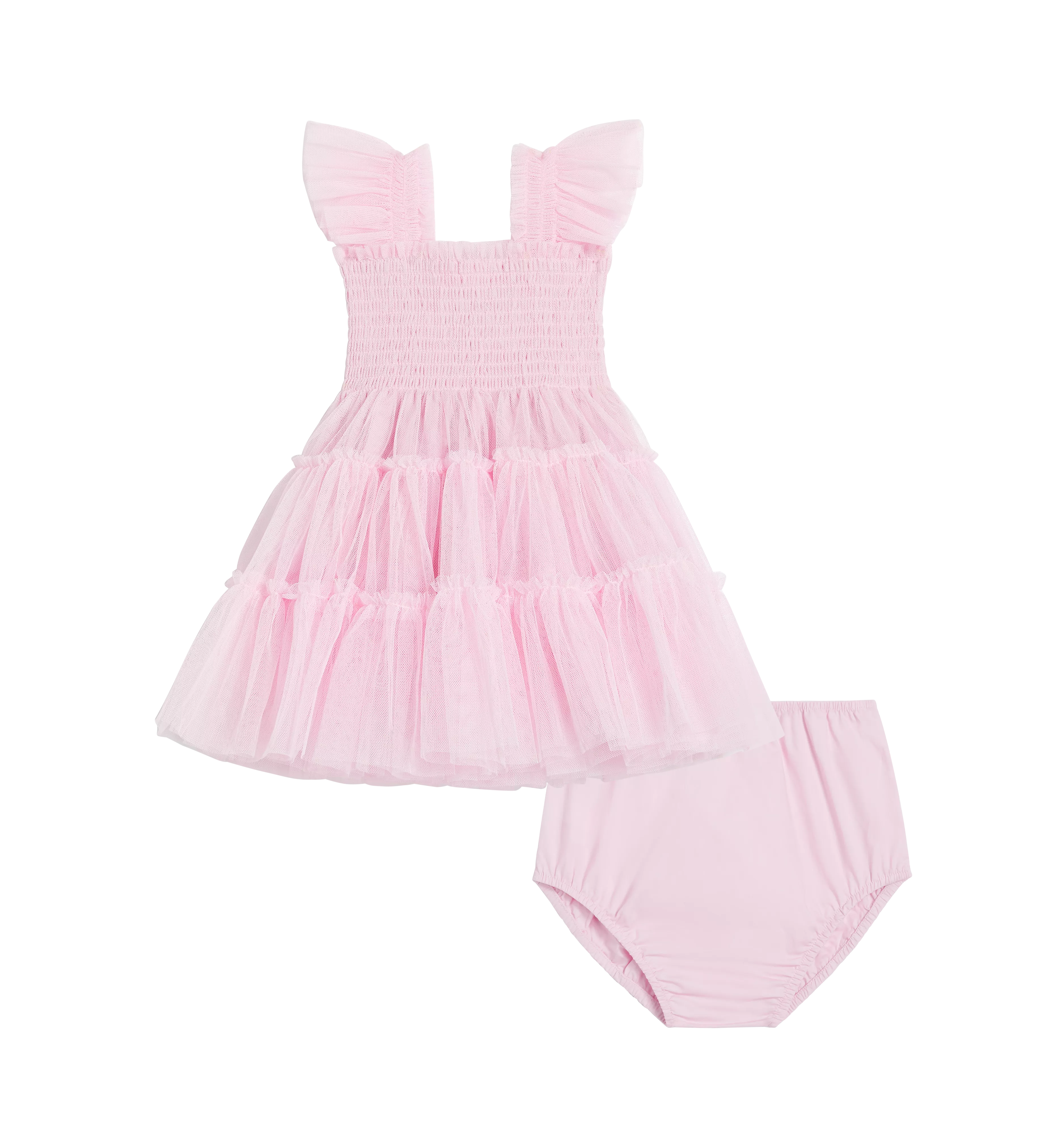 The Baby Tulle Ellie Nap Dress - Pink Tulle