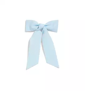 The Belle Bow - Powder Blue Grosgrain