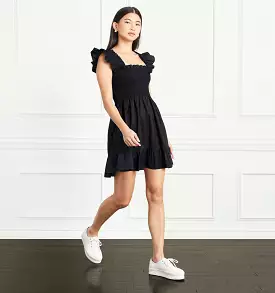 The Elizabeth Nap Dress - Black Cotton