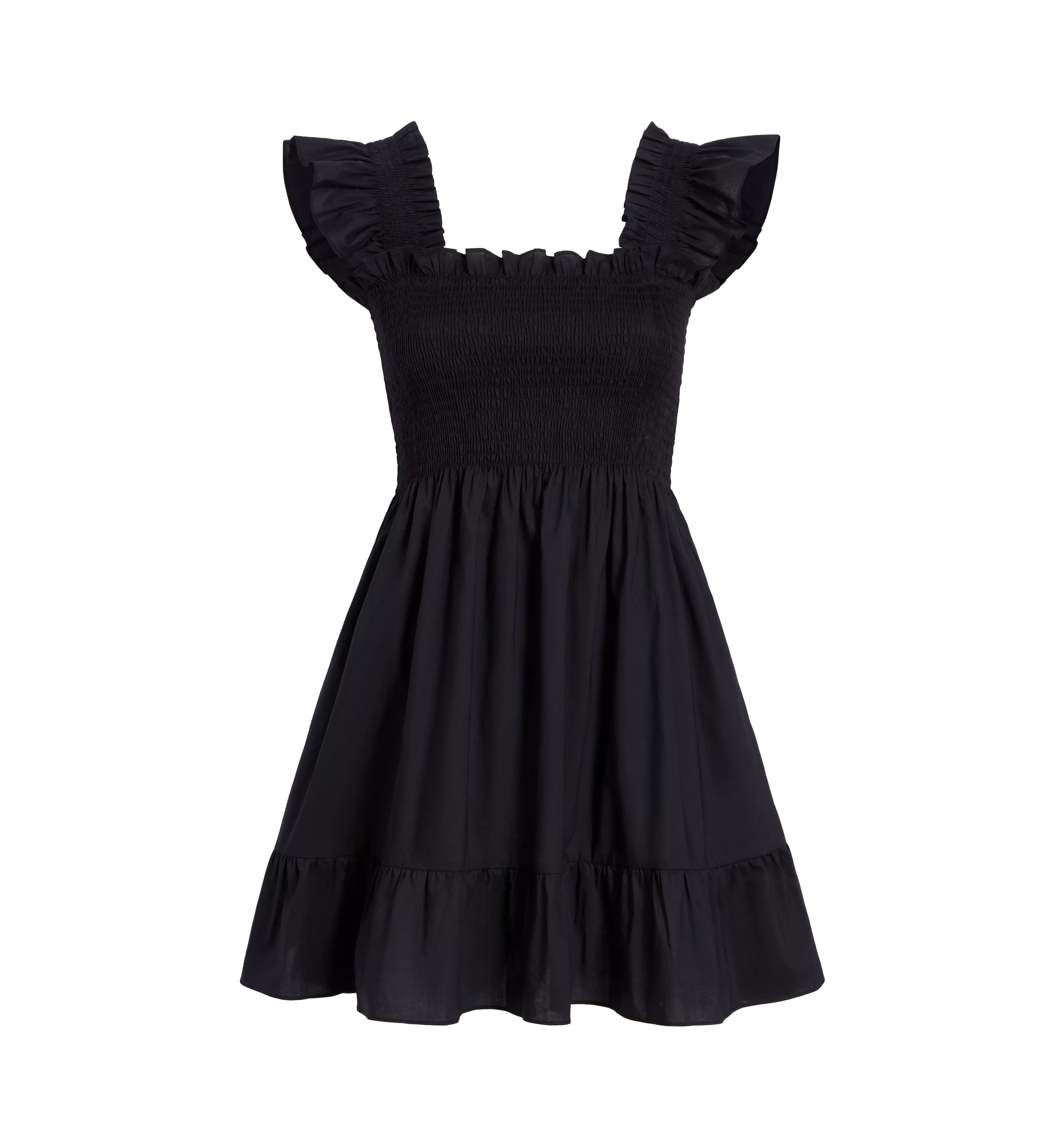 The Elizabeth Nap Dress - Black Cotton