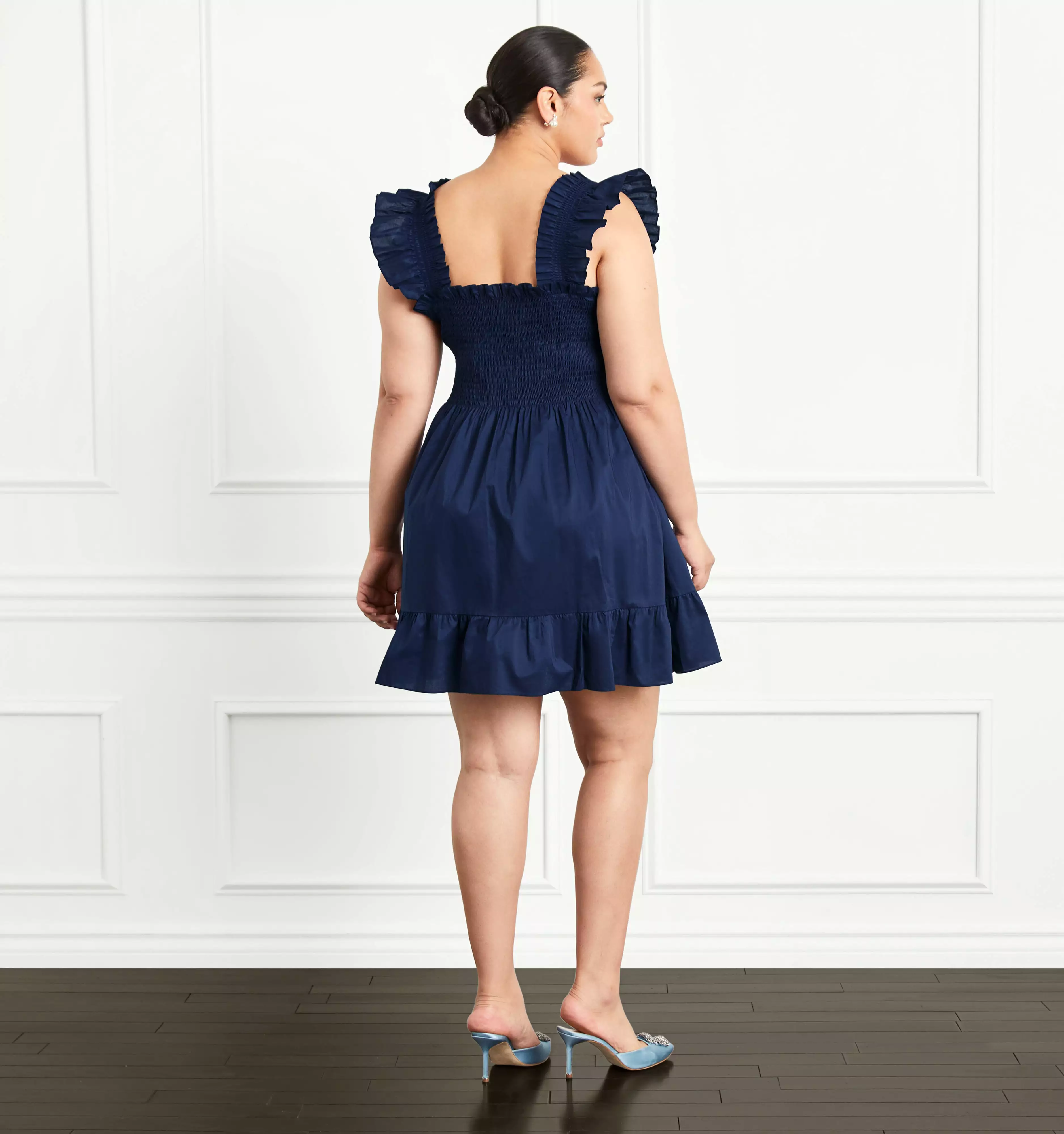 The Elizabeth Nap Dress - Navy Cotton