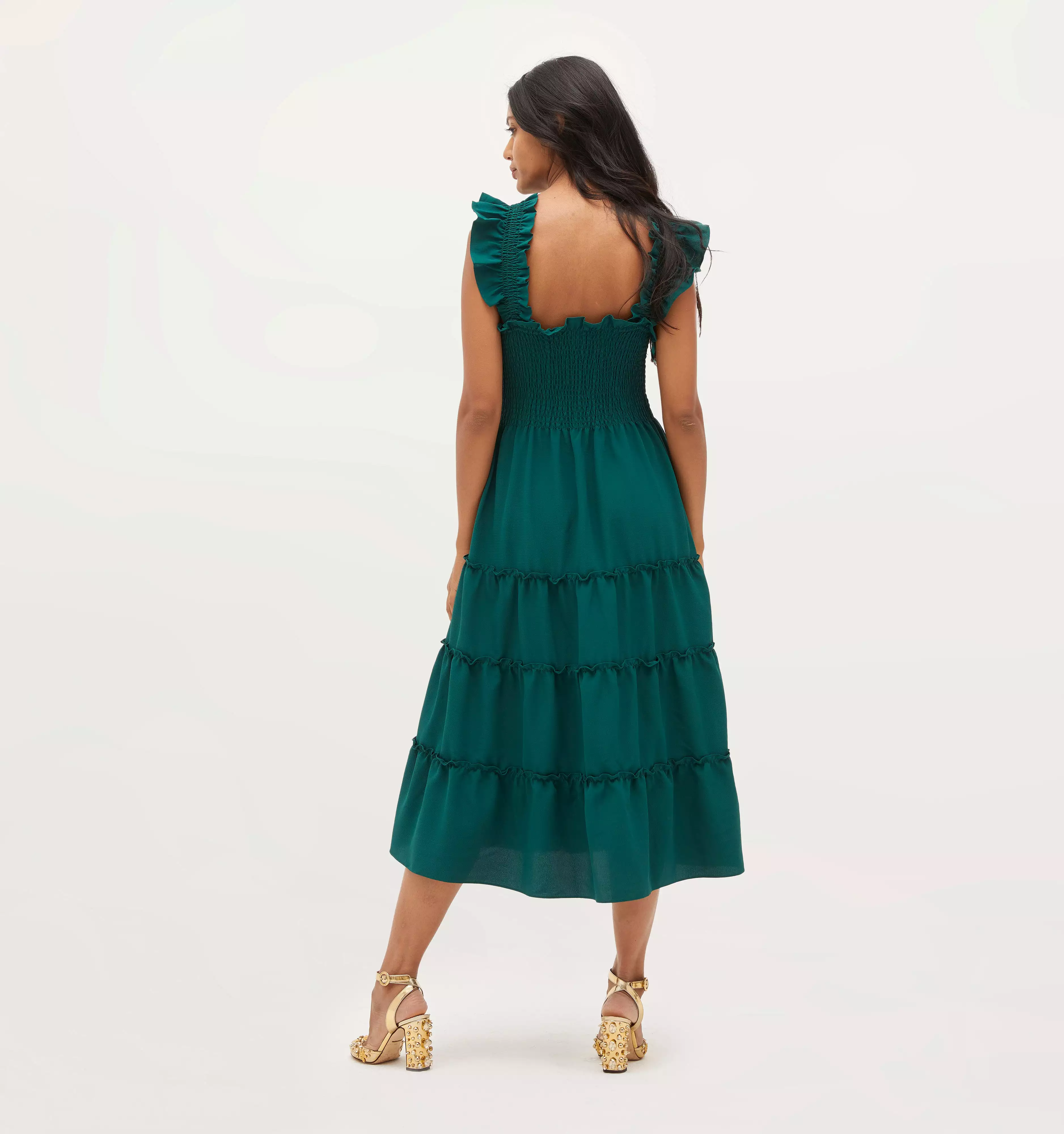 The Ellie Nap Dress - Botanical Garden Crepe