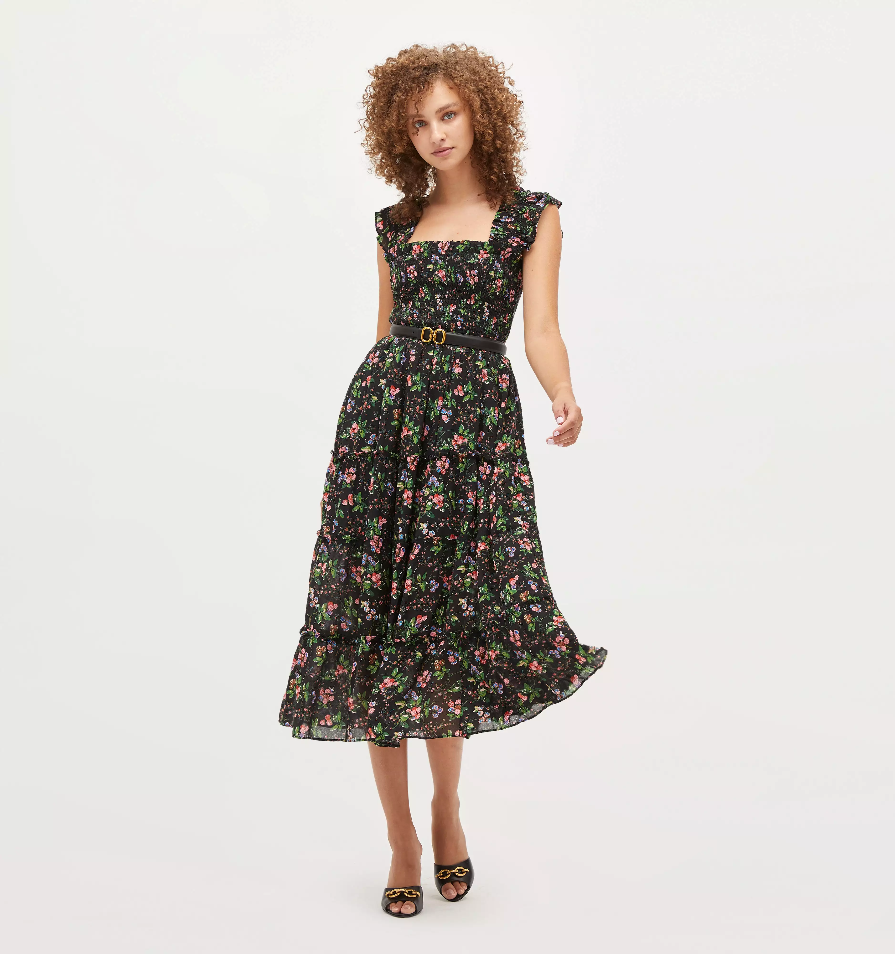 The Ellie Nap Dress - Multi Berry Crinkle Chiffon