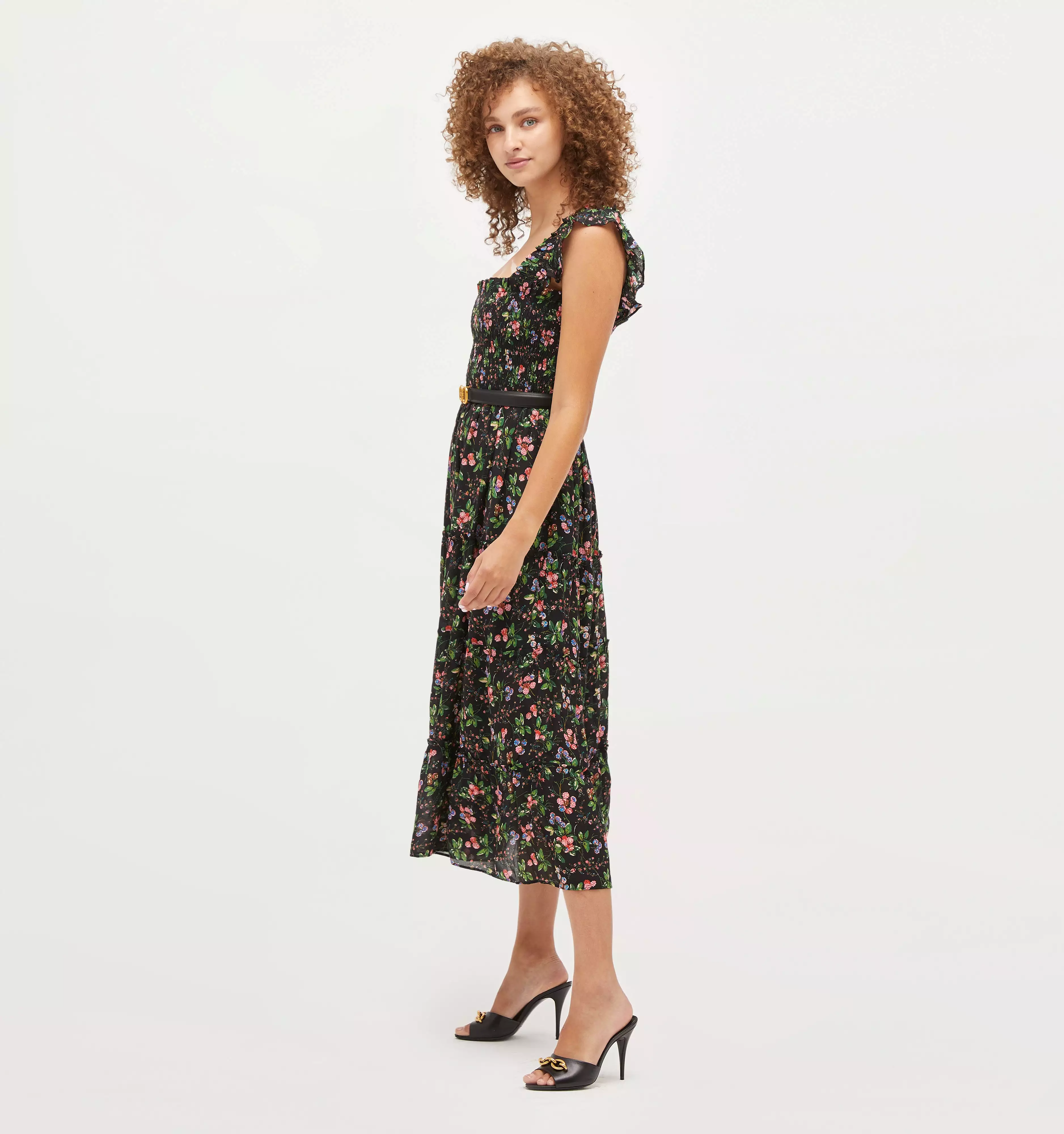 The Ellie Nap Dress - Multi Berry Crinkle Chiffon