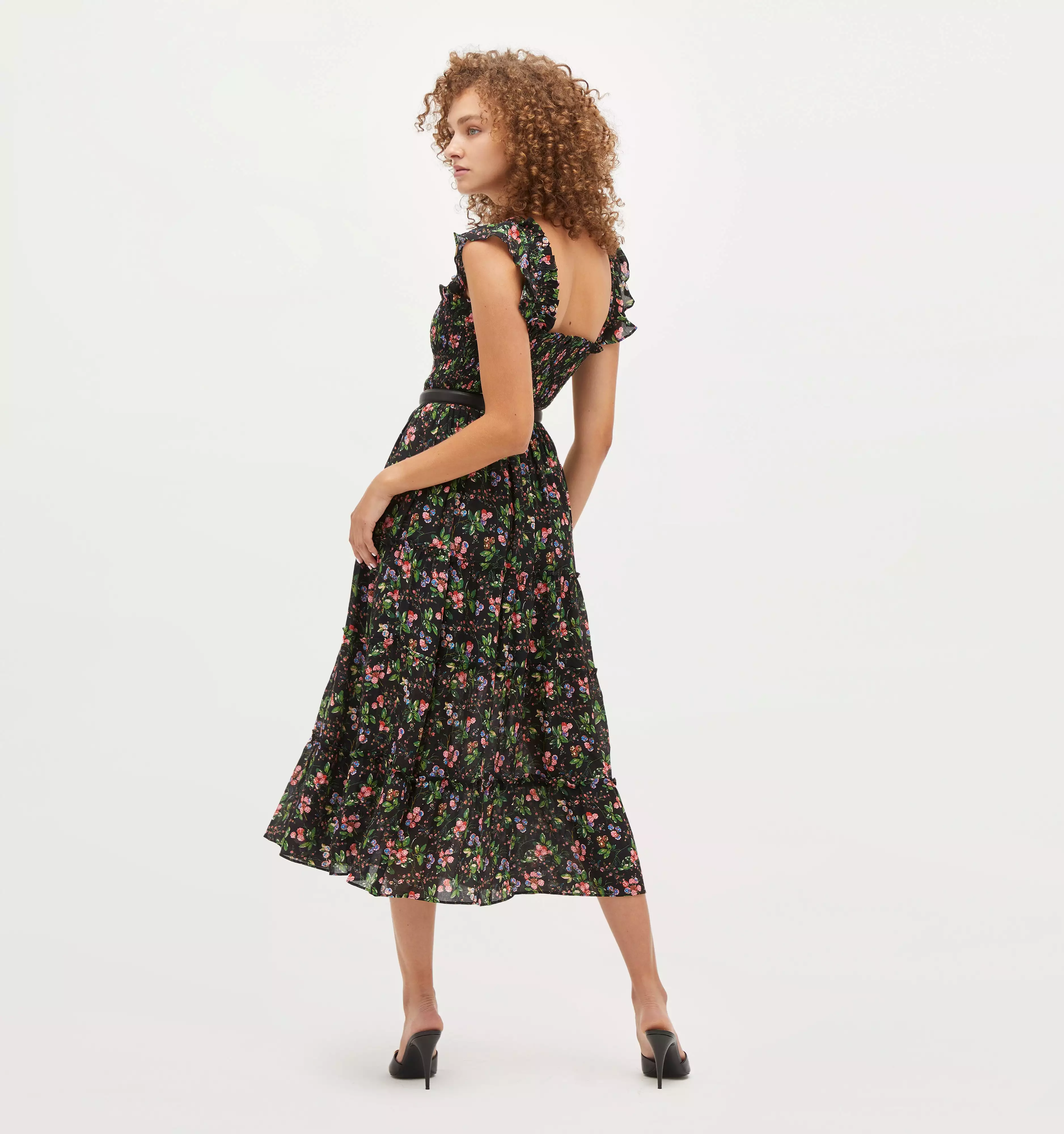 The Ellie Nap Dress - Multi Berry Crinkle Chiffon