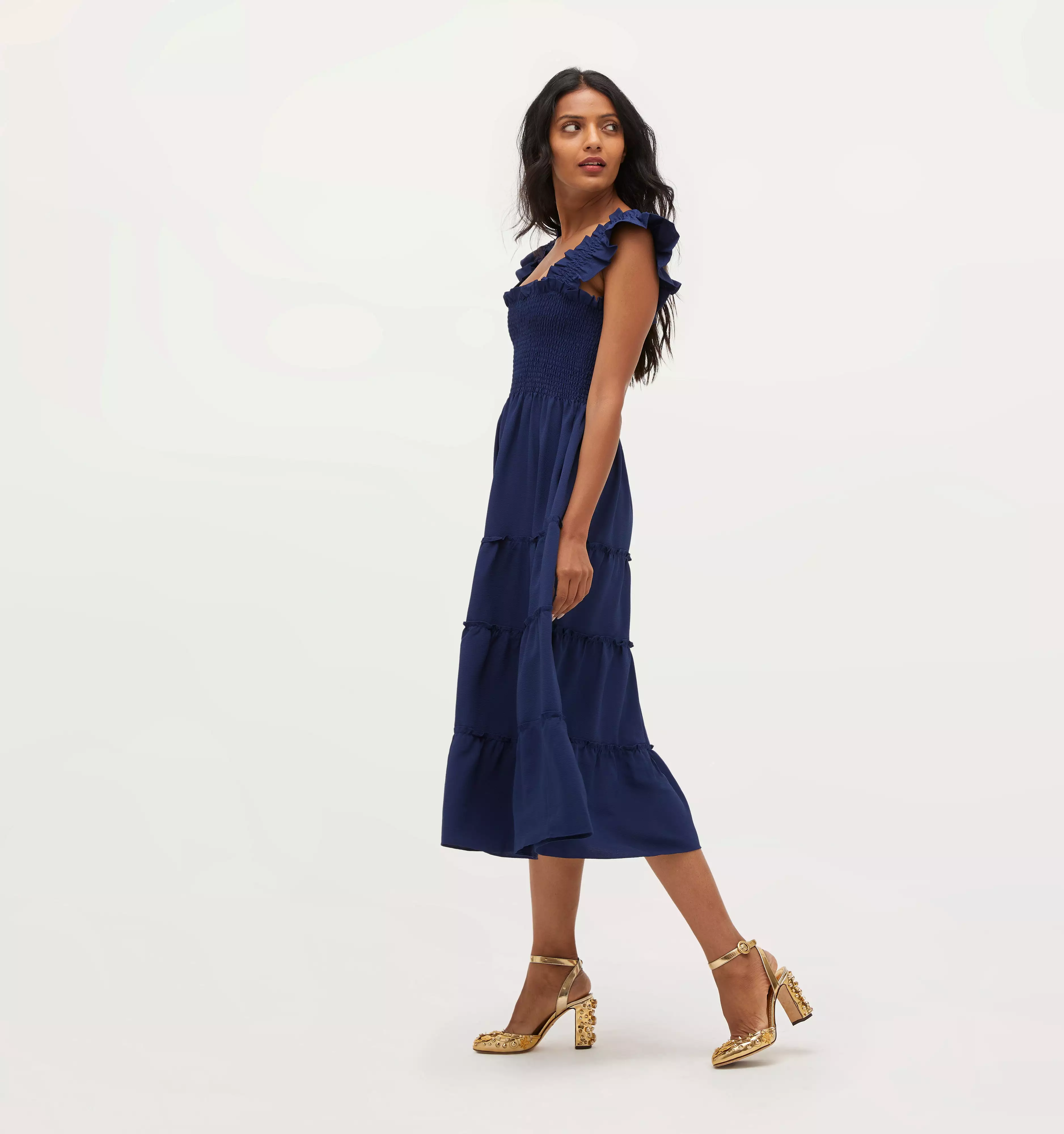 The Ellie Nap Dress - Navy Crepe