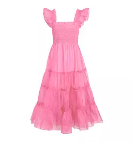 The Glinda Ellie Nap Dress - Pink Stripe Organza