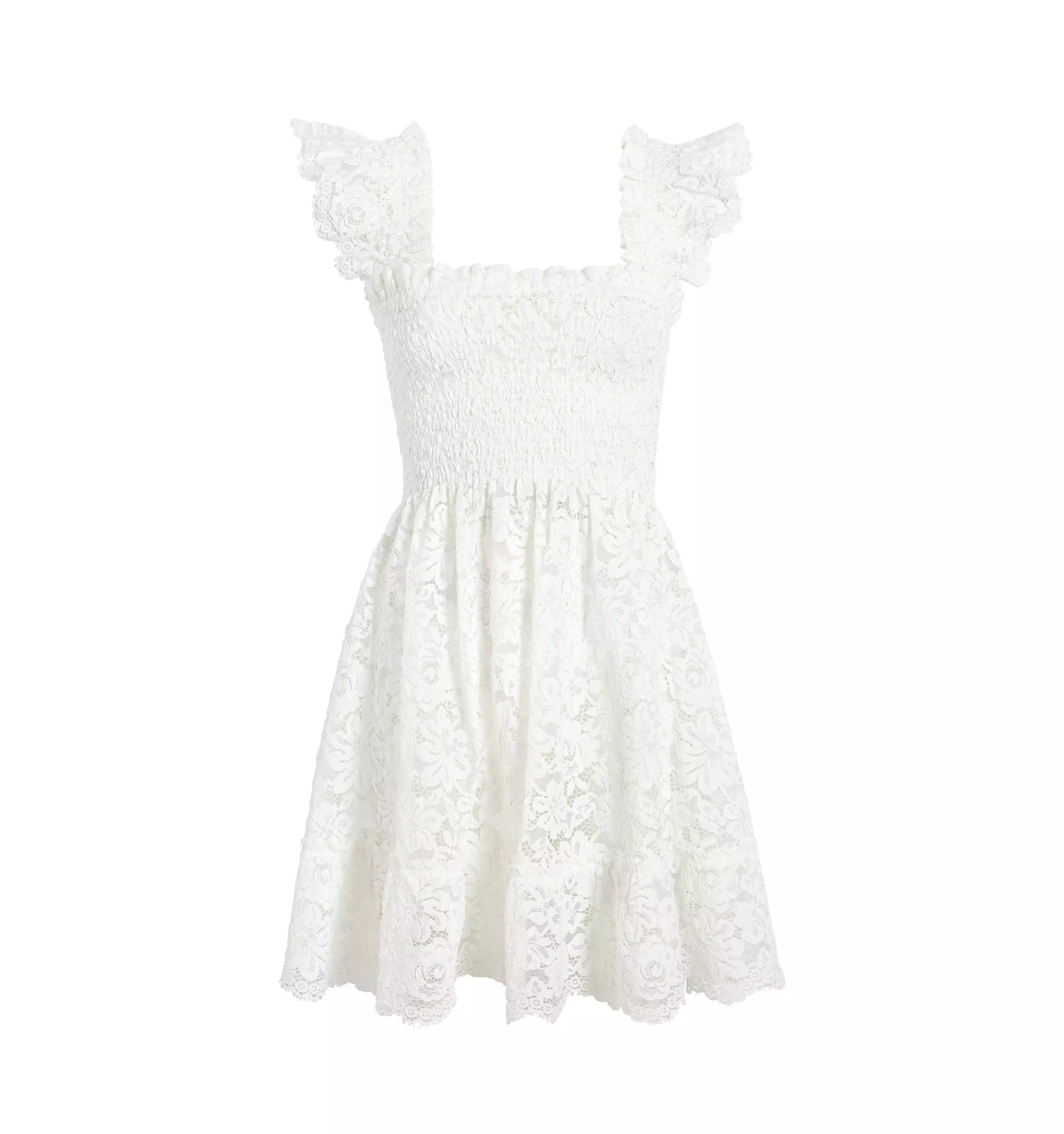 The Lace Elizabeth Nap Dress - White Lace