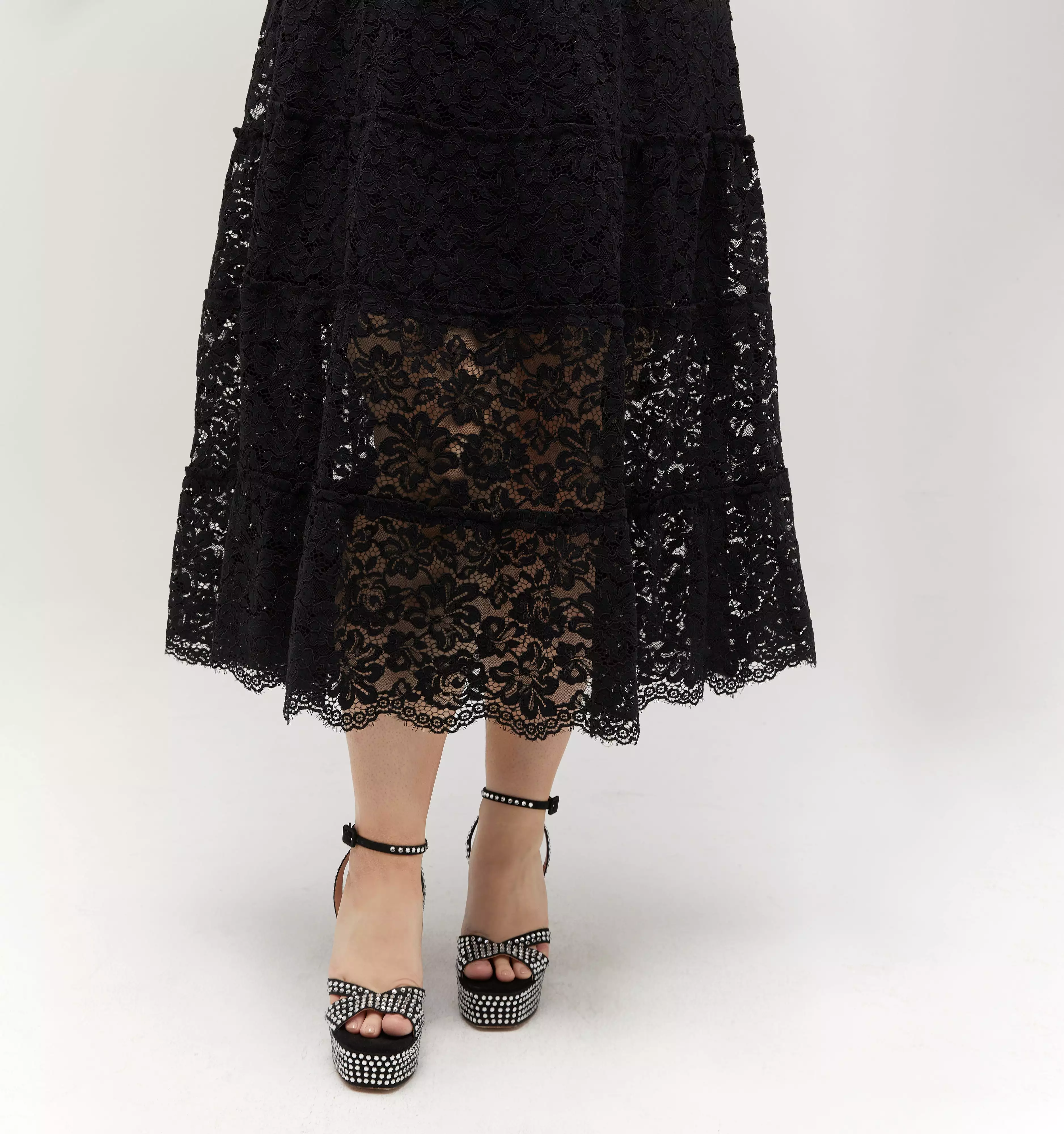 The Lace Ellie Nap Dress - Black Lace