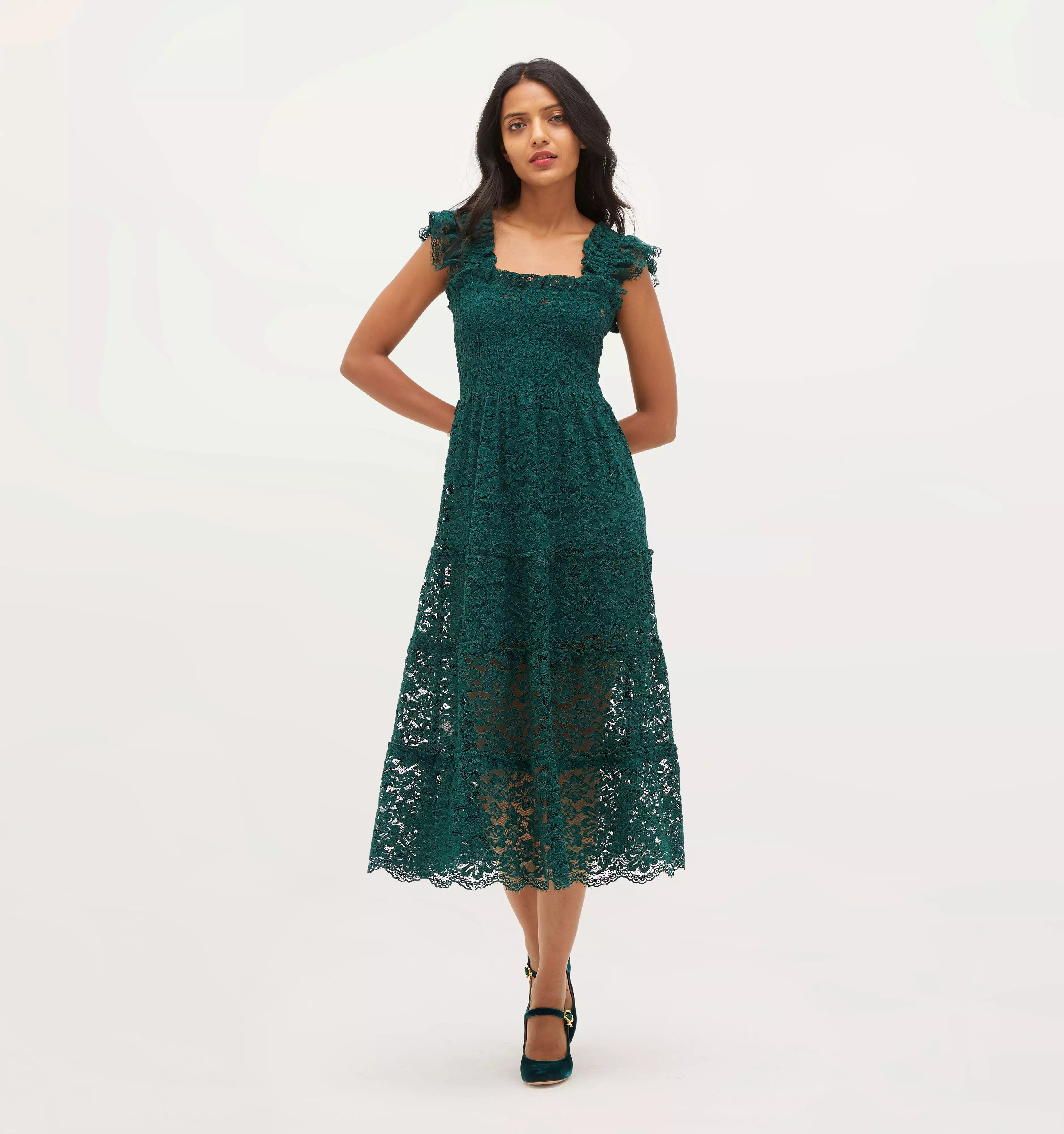 The Lace Ellie Nap Dress - Botanical Garden Lace