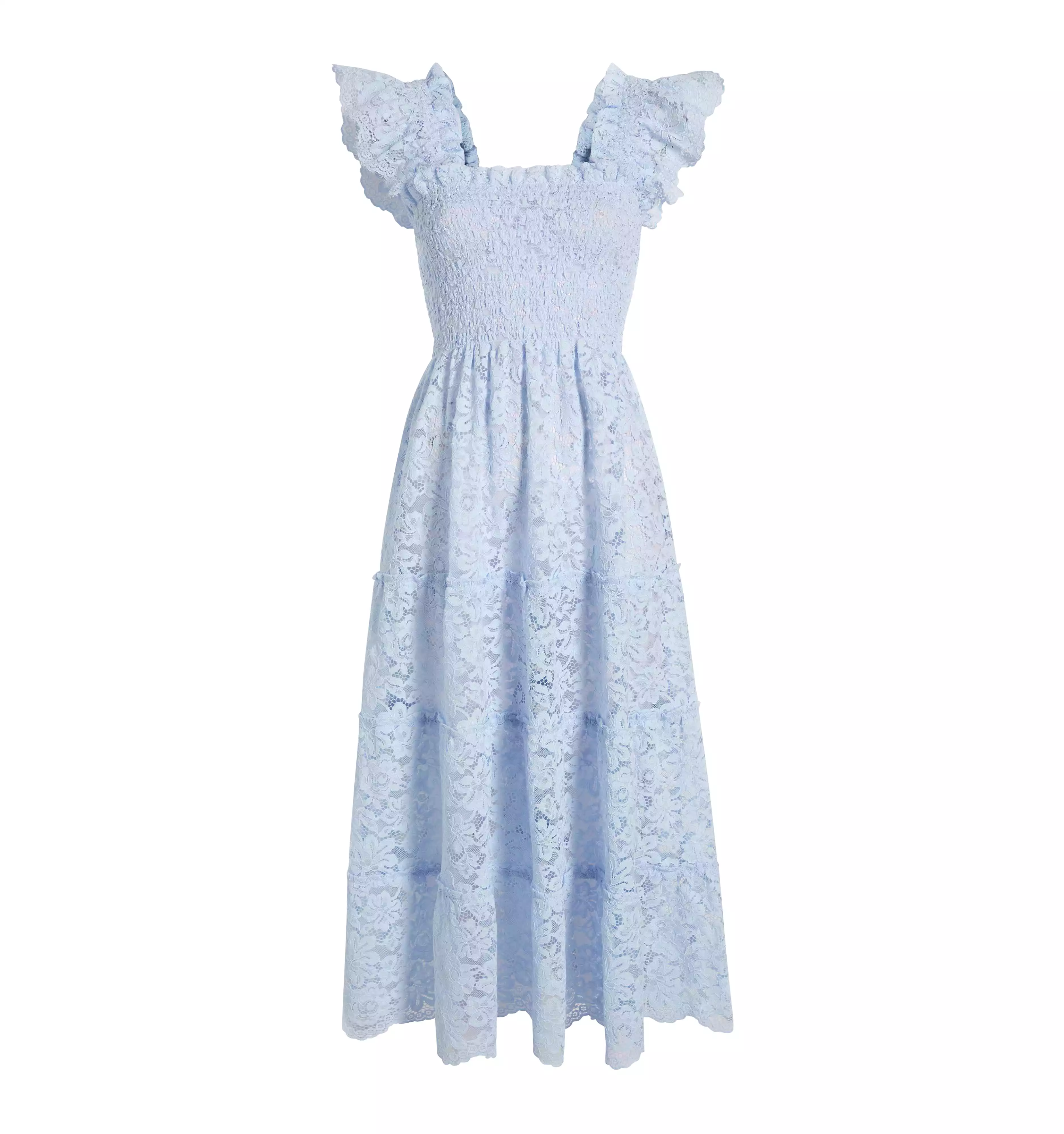 The Lace Ellie Nap Dress - Powder Blue Lace