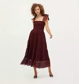 The Lace Ribbon Ellie Nap Dress - Port Lace