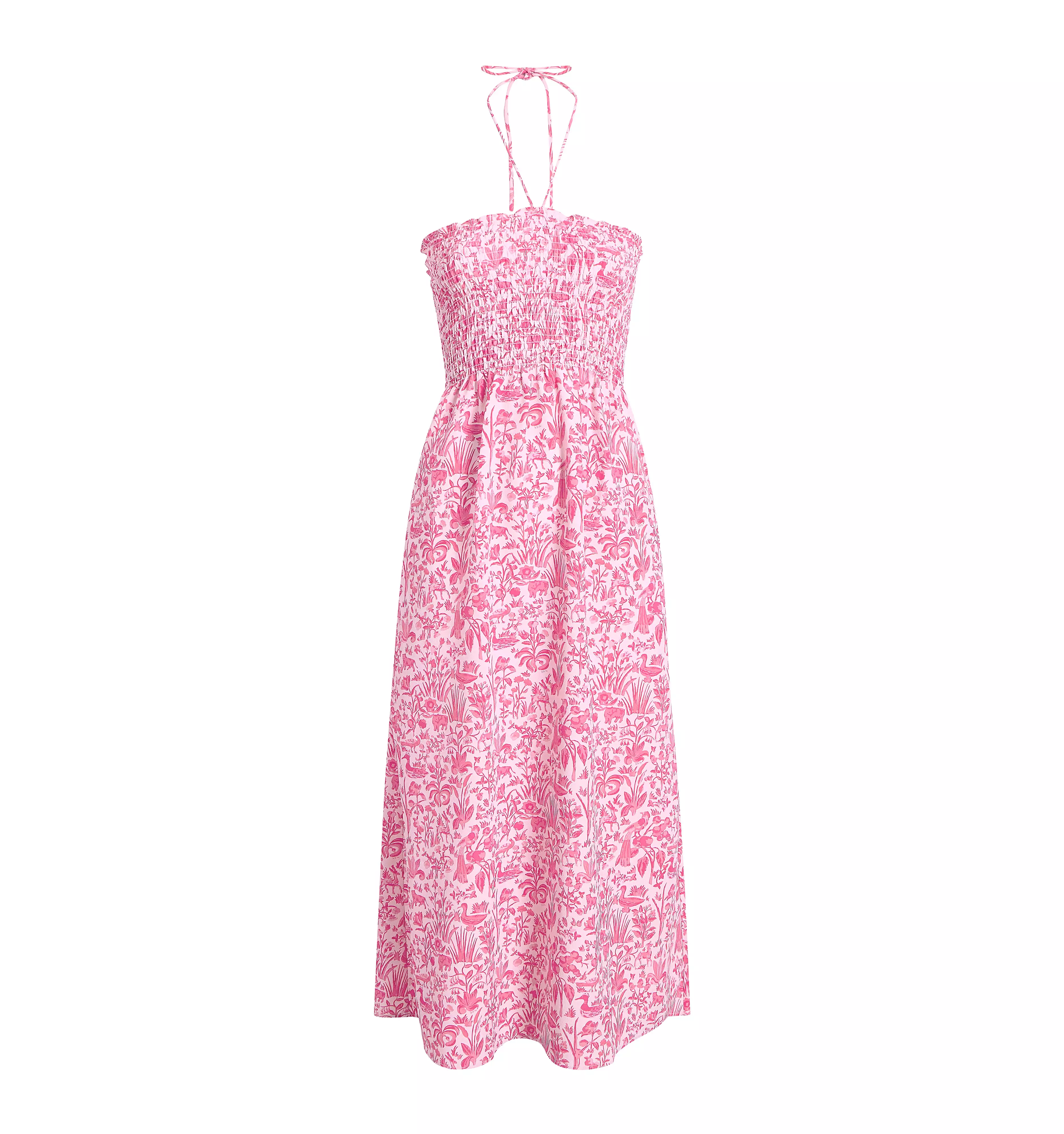 The Lucy Dress - Strawberry Daiquiri Sherwood Forest