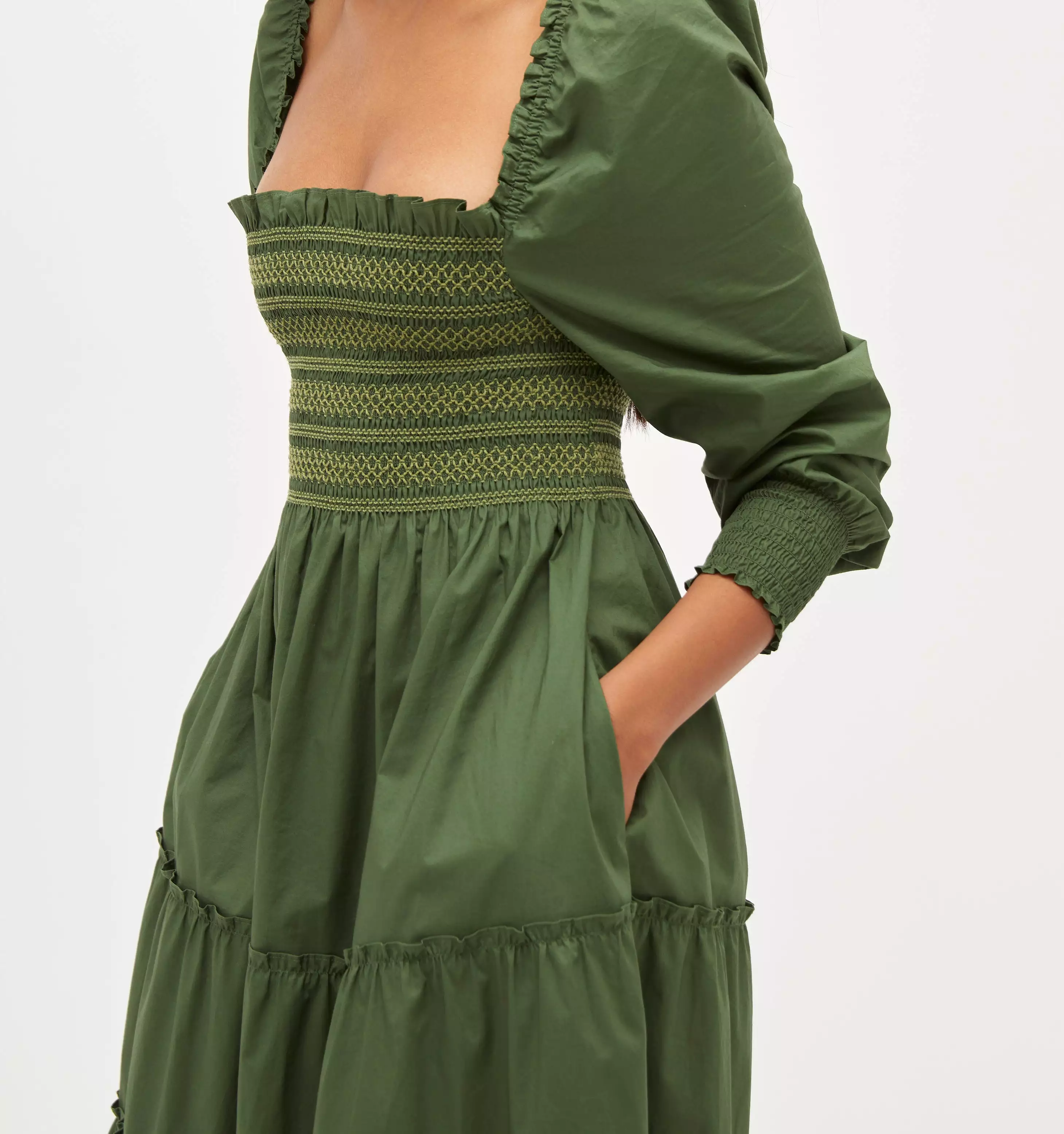 The Naomi Nap Dress - Leaf Green