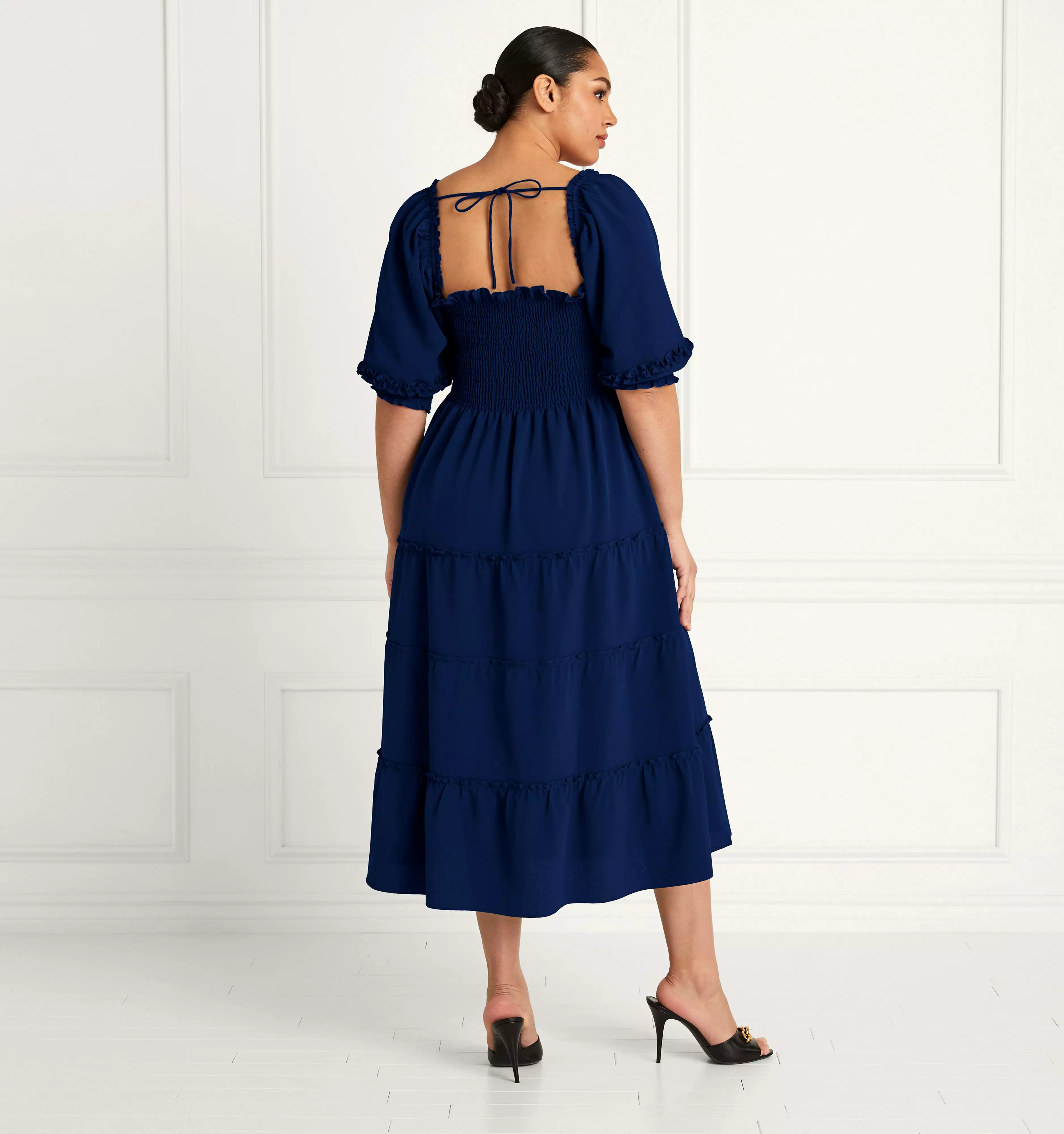 The Nesli Nap Dress - Navy Crepe