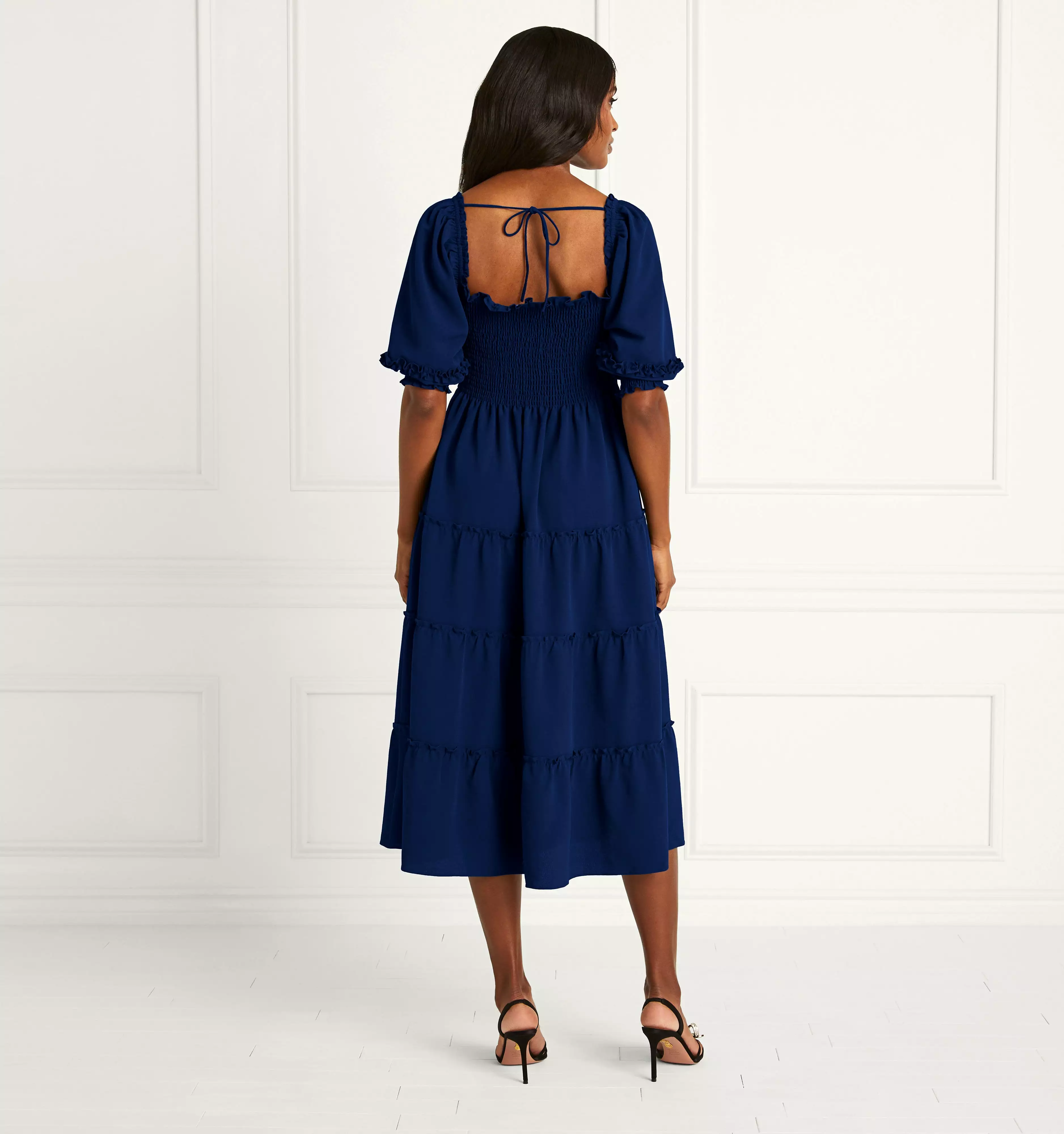 The Nesli Nap Dress - Navy Crepe