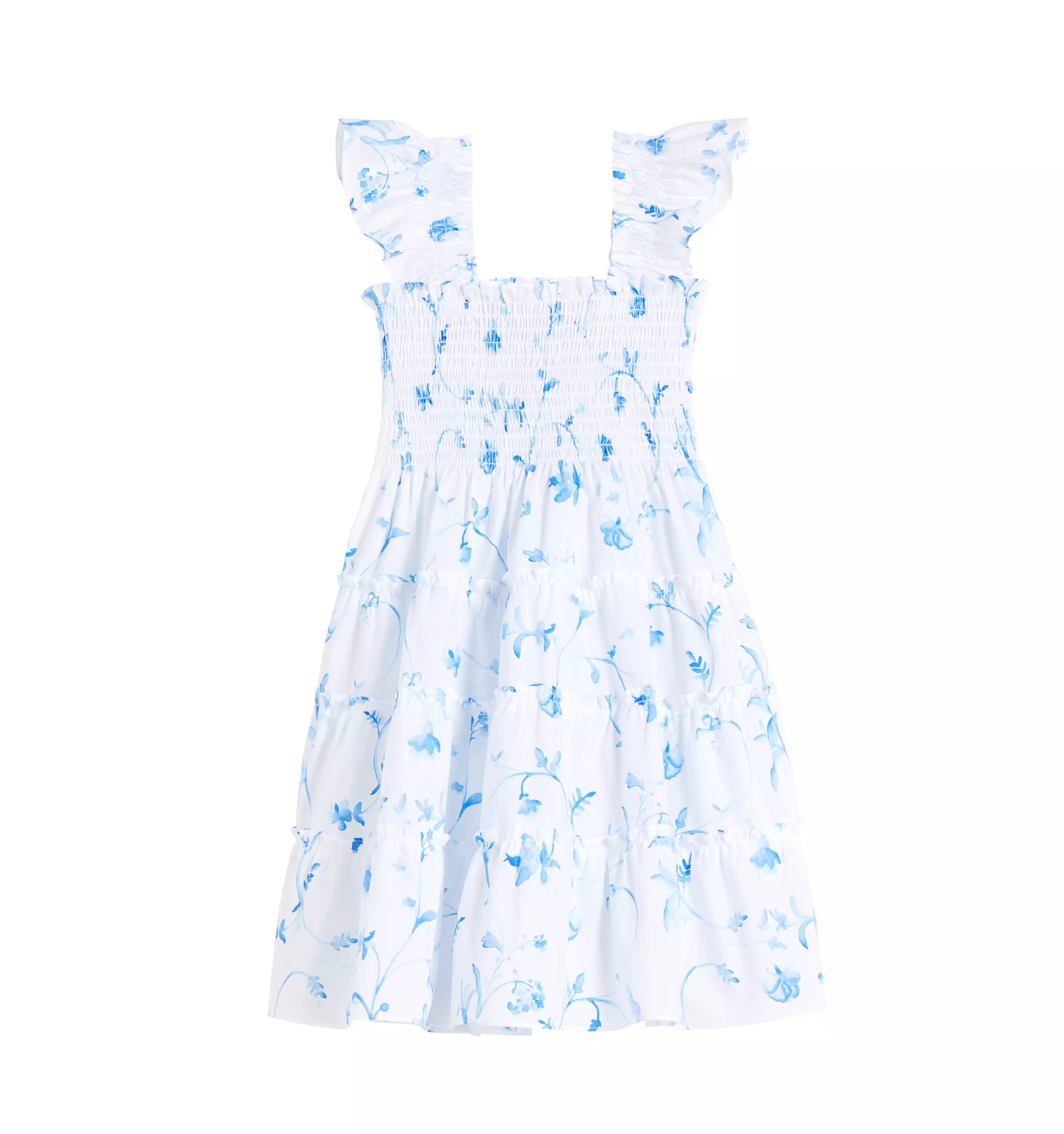 The Tiny Ellie Nap Dress - Blue Botanical