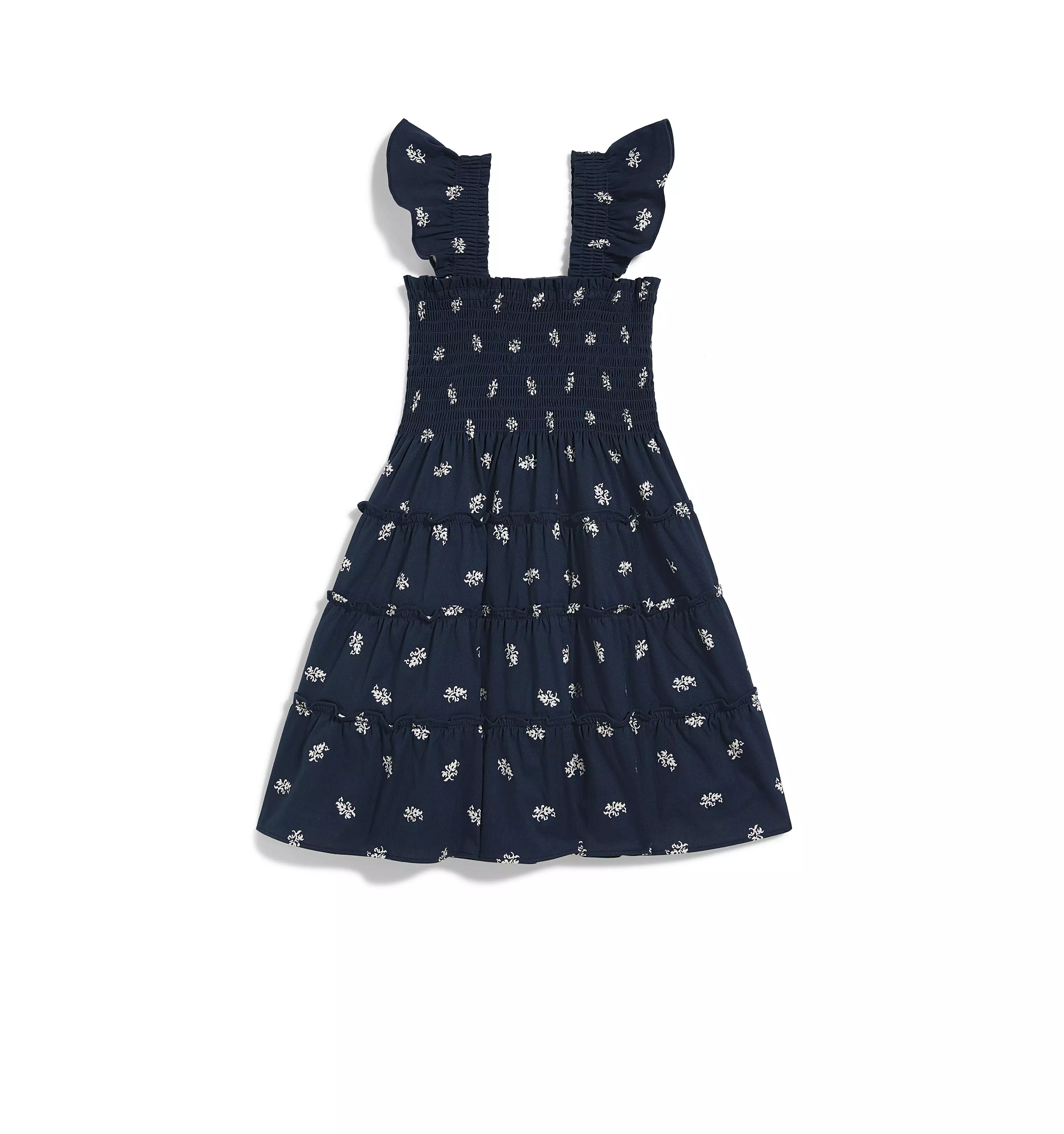 The Tiny Ellie Nap Dress - Navy Autumn Paisley