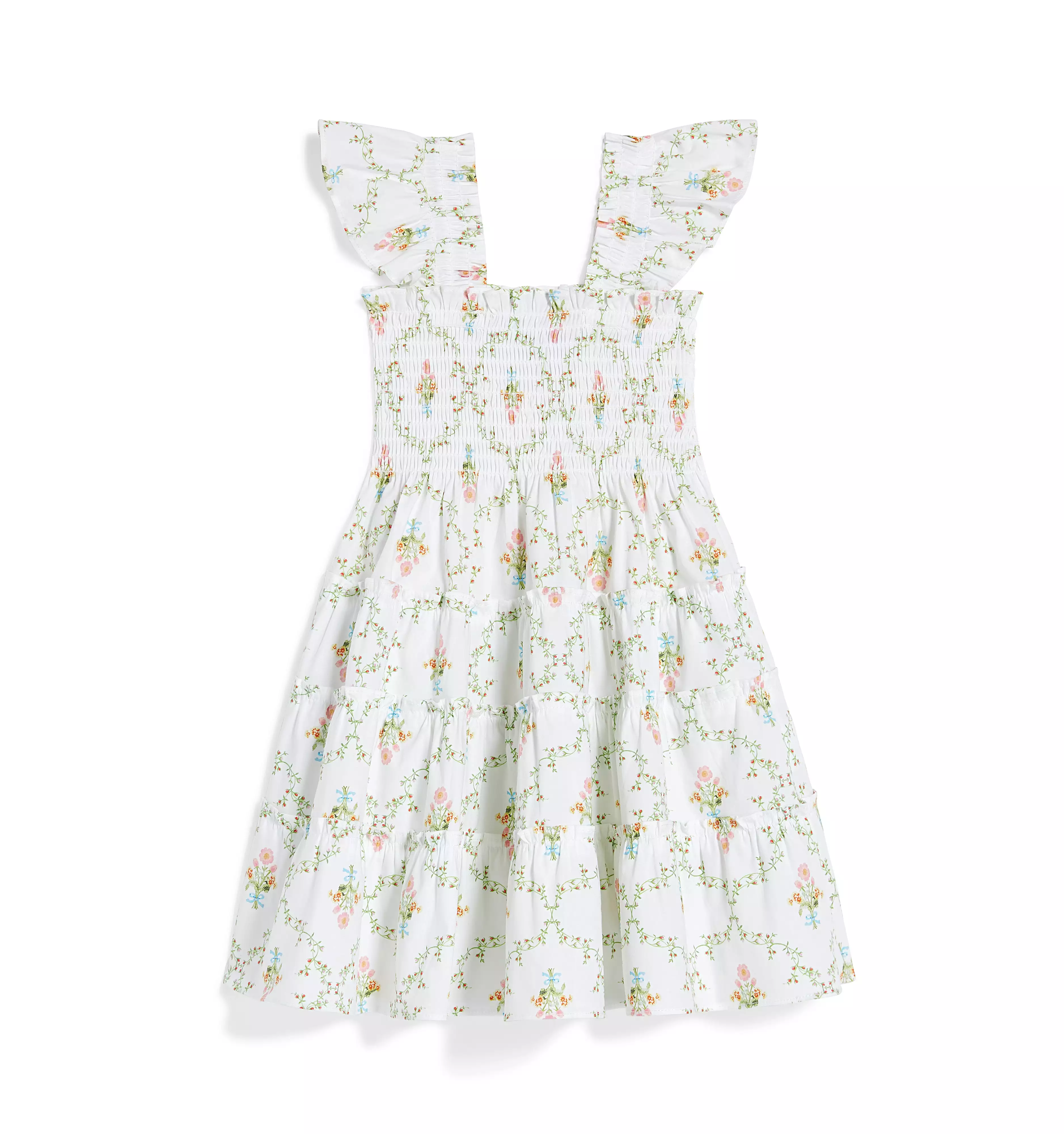 The Tiny Ellie Nap Dress - Pastel Trellis