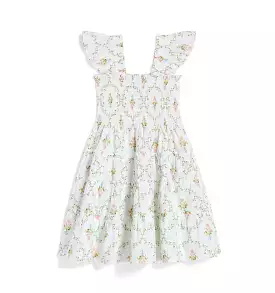 The Tiny Ellie Nap Dress - Pastel Trellis