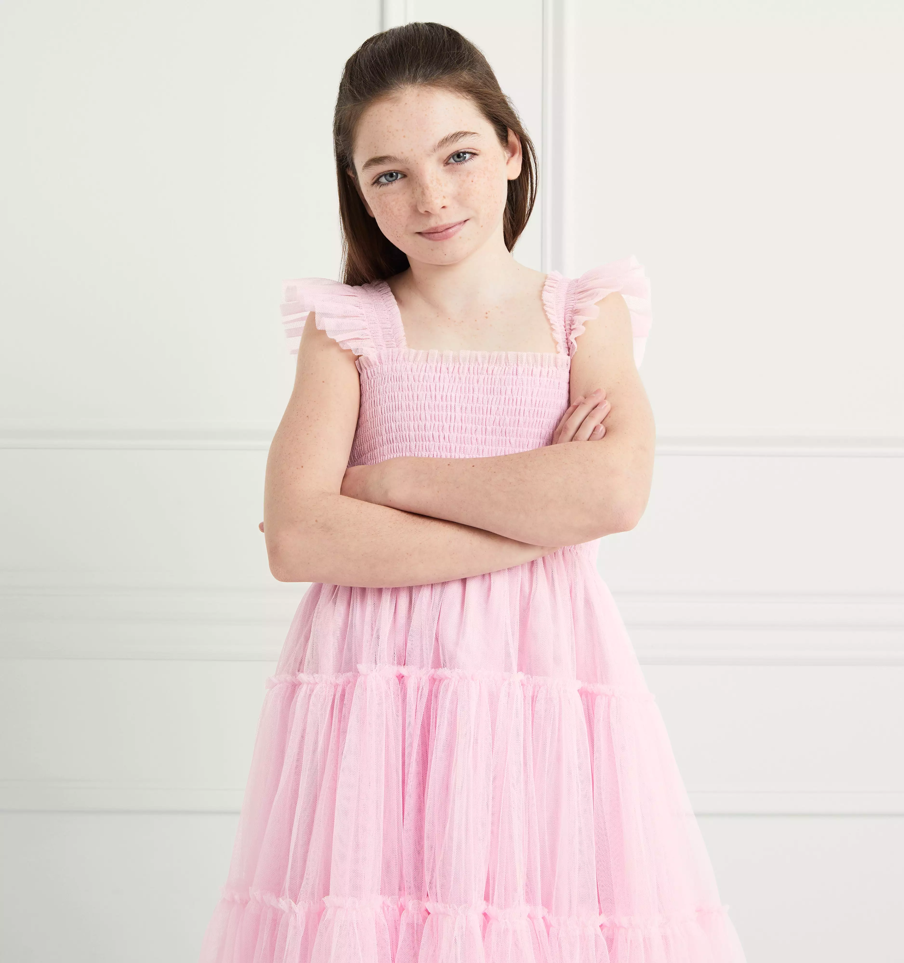 The Tiny Tulle Ellie Nap Dress - Pink Tulle