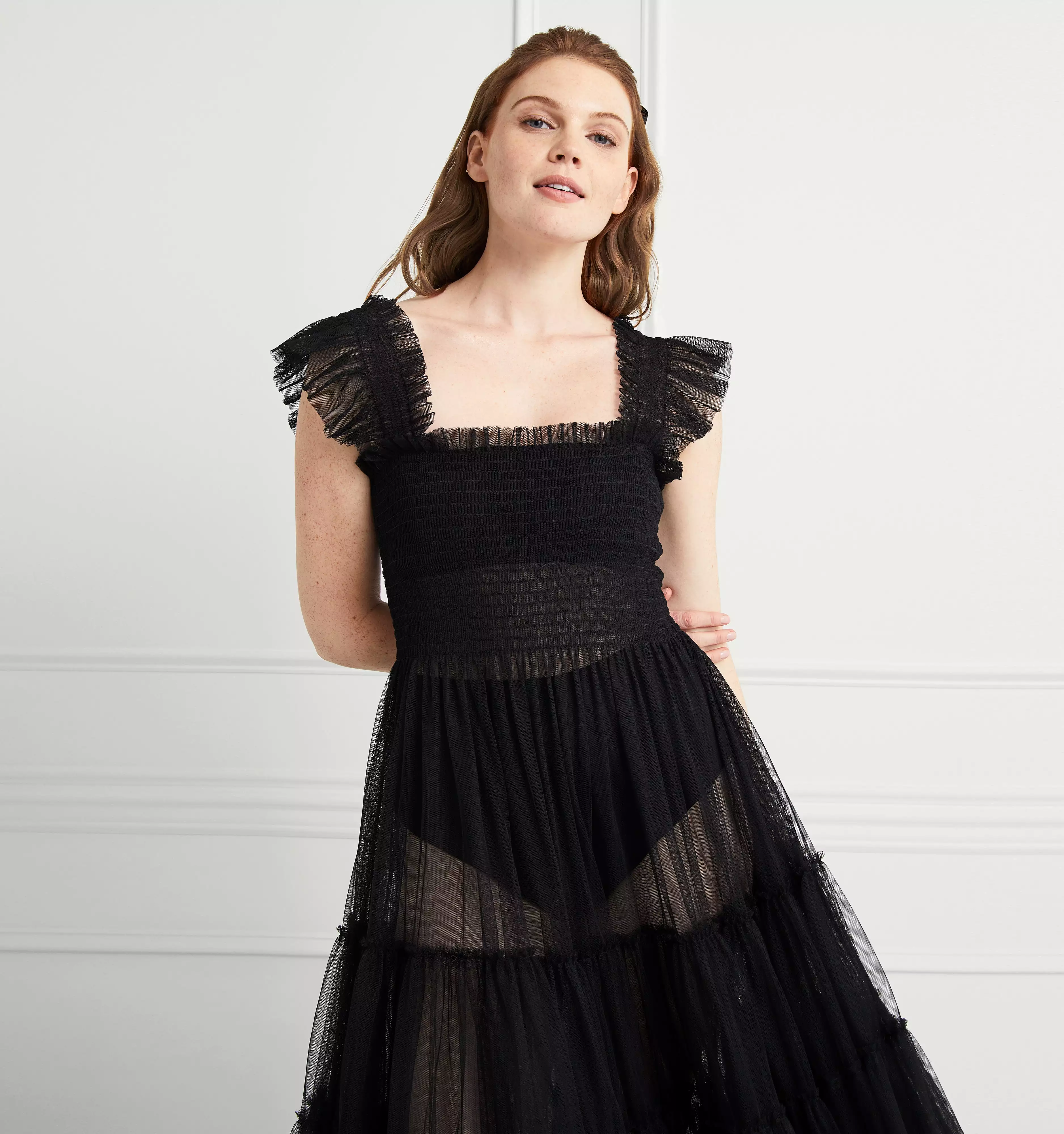 The Tulle Ellie Nap Dress - Black Tulle