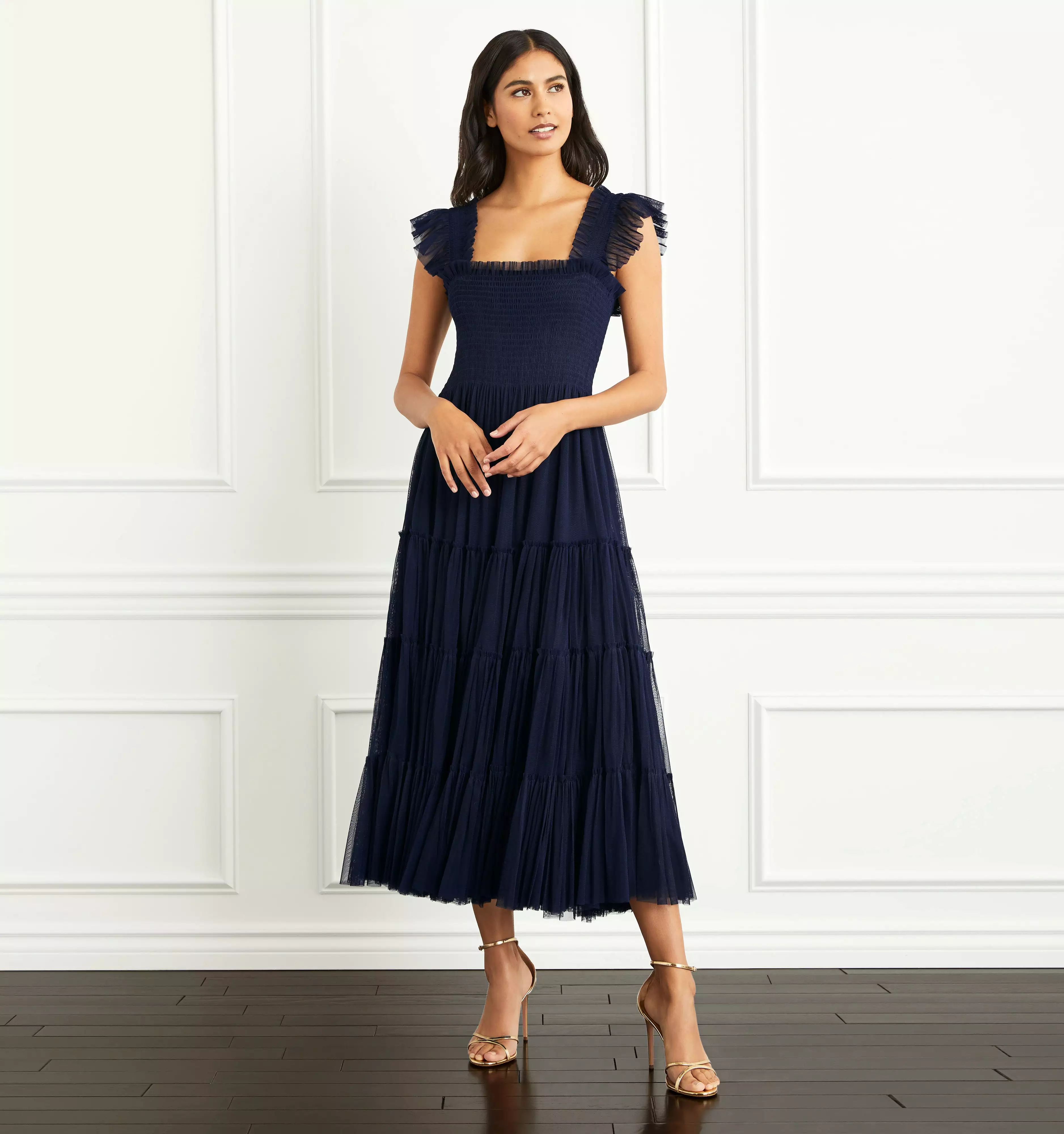 The Tulle Ellie Nap Dress  - Navy Tulle