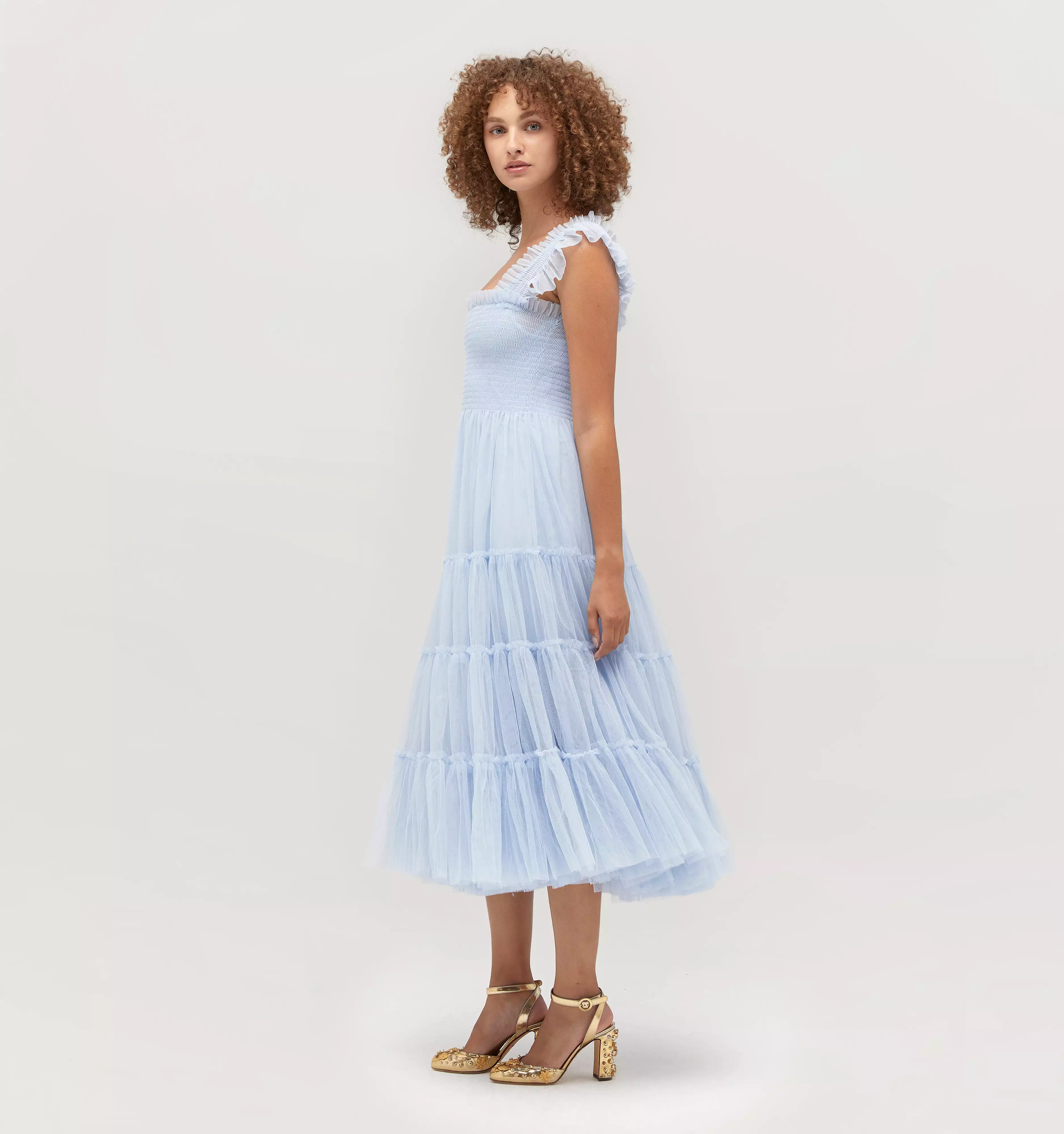 The Tulle Ellie Nap Dress - Powder Blue Tulle