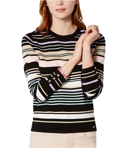 Tommy Hilfiger Womens Multi Striped Pullover Sweater