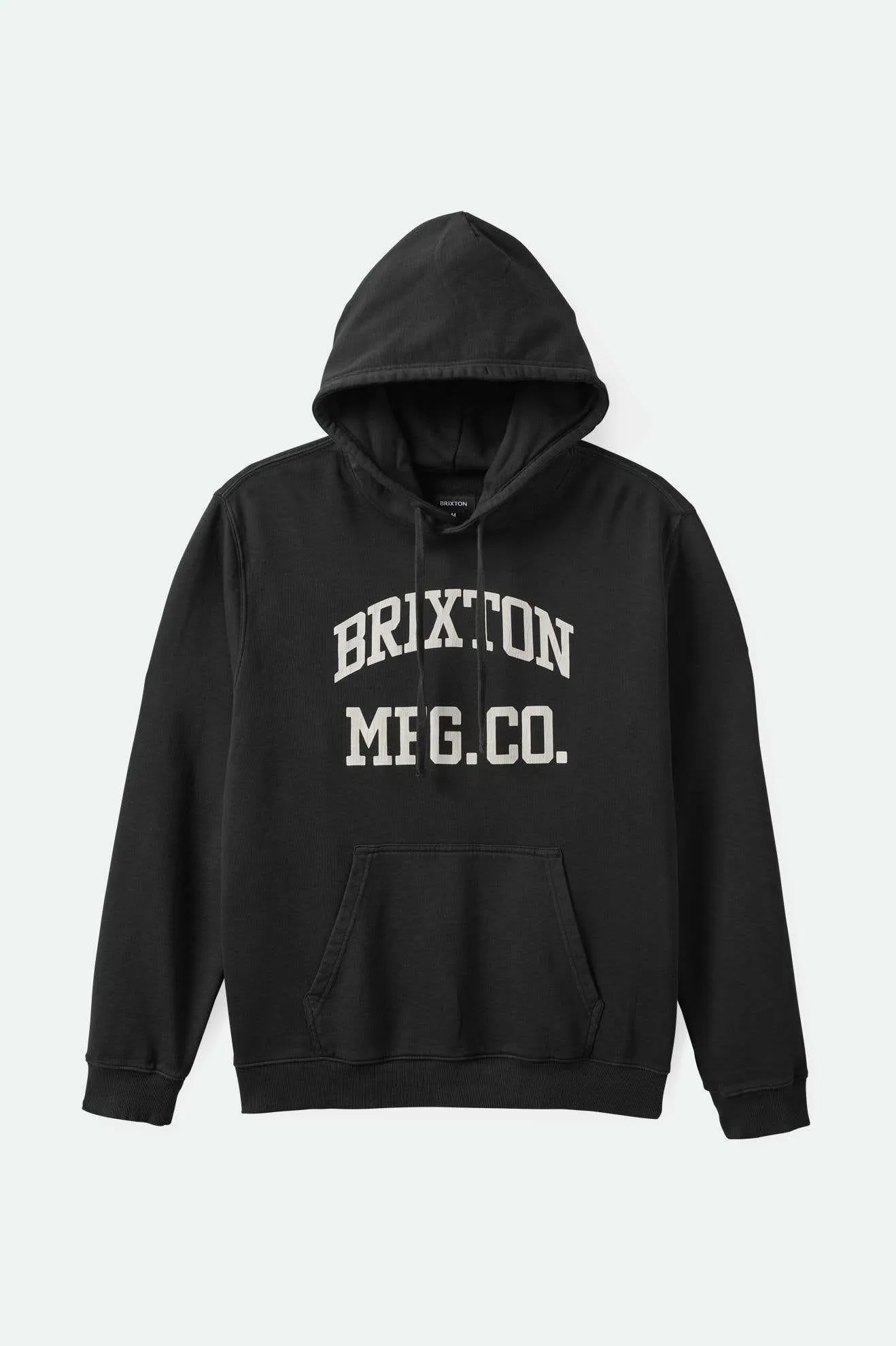 Varsity Broken In Hoodie - Black Worn Wash