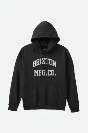 Varsity Broken In Hoodie - Black Worn Wash