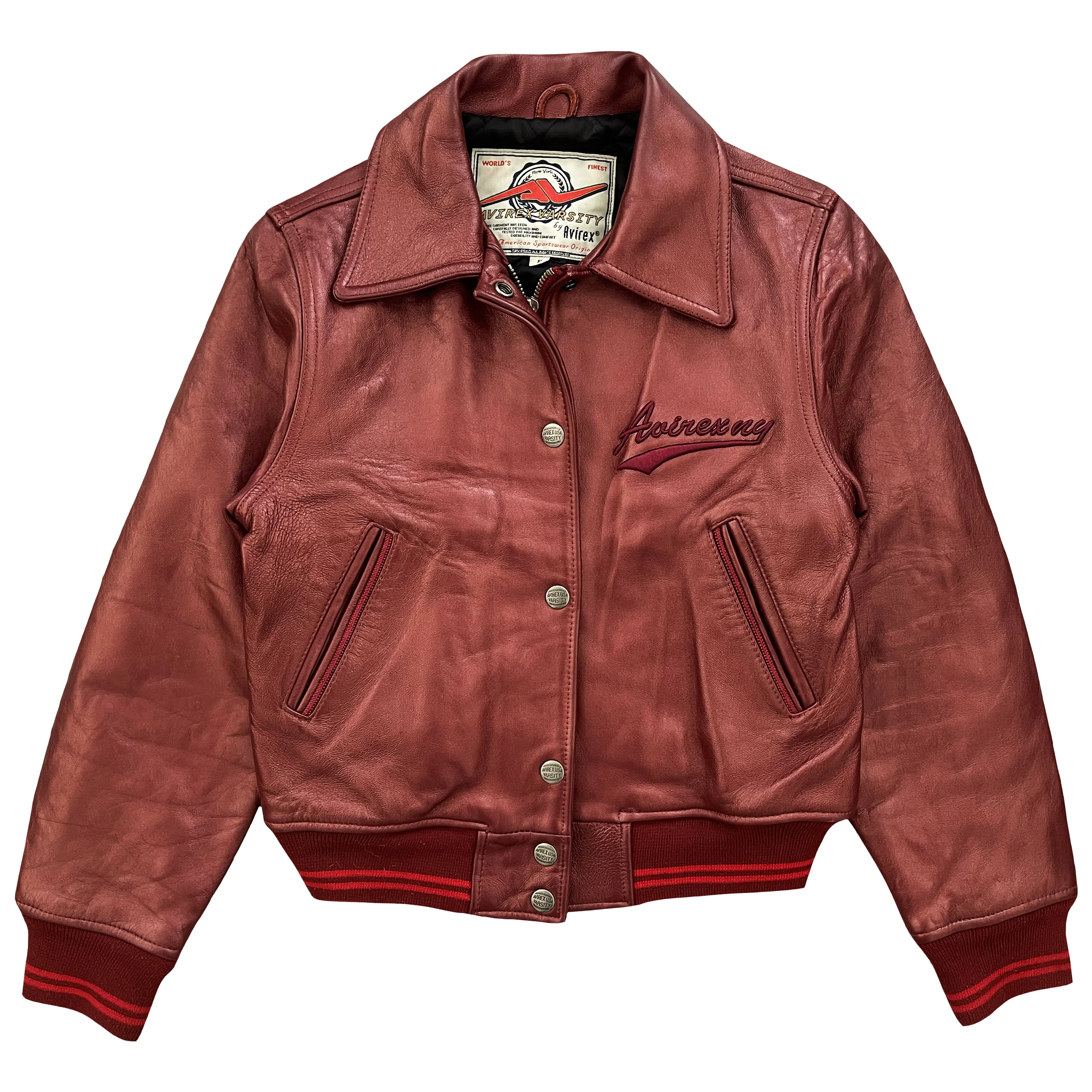 Vintage Avirex Leather Varsity Jacket