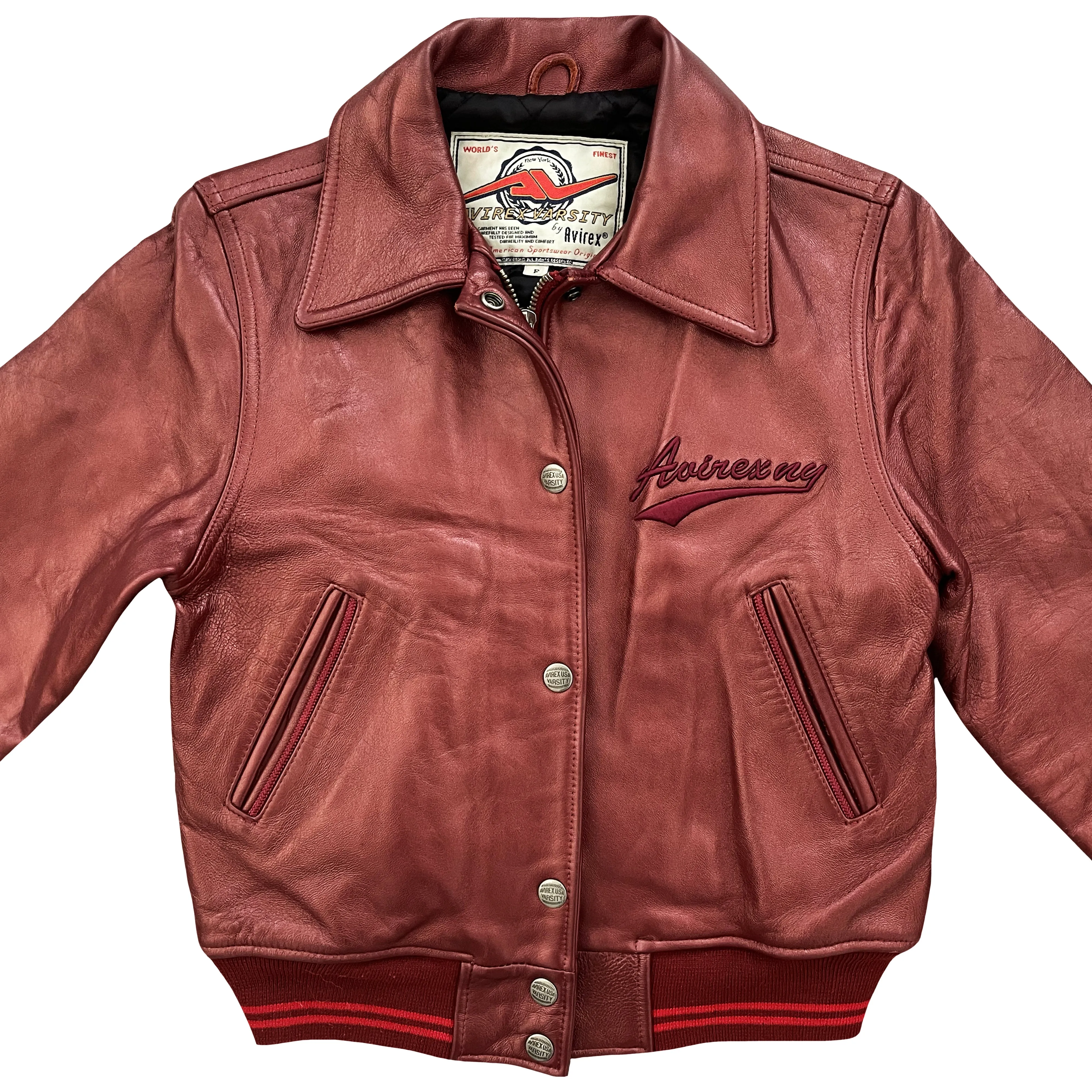 Vintage Avirex Leather Varsity Jacket