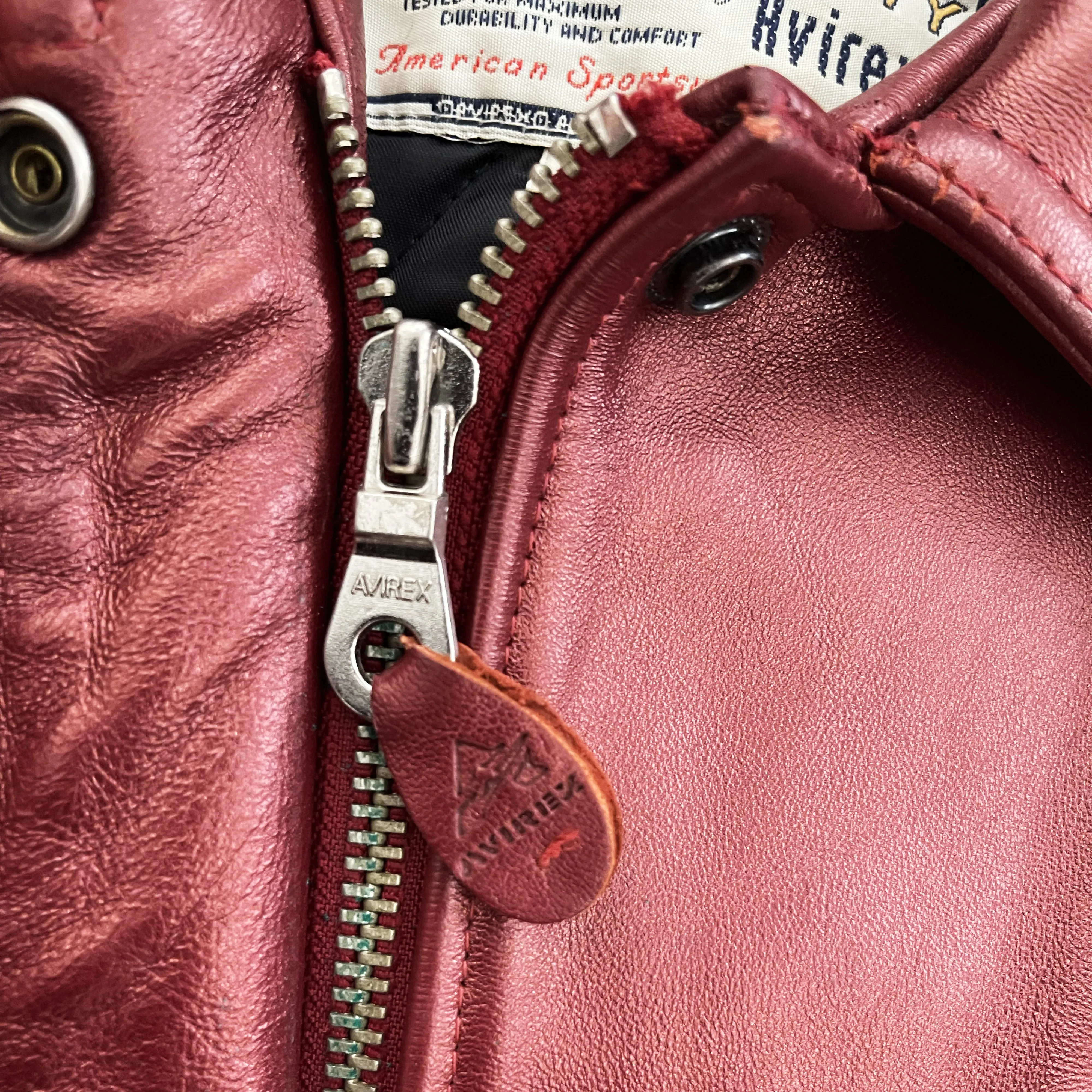 Vintage Avirex Leather Varsity Jacket