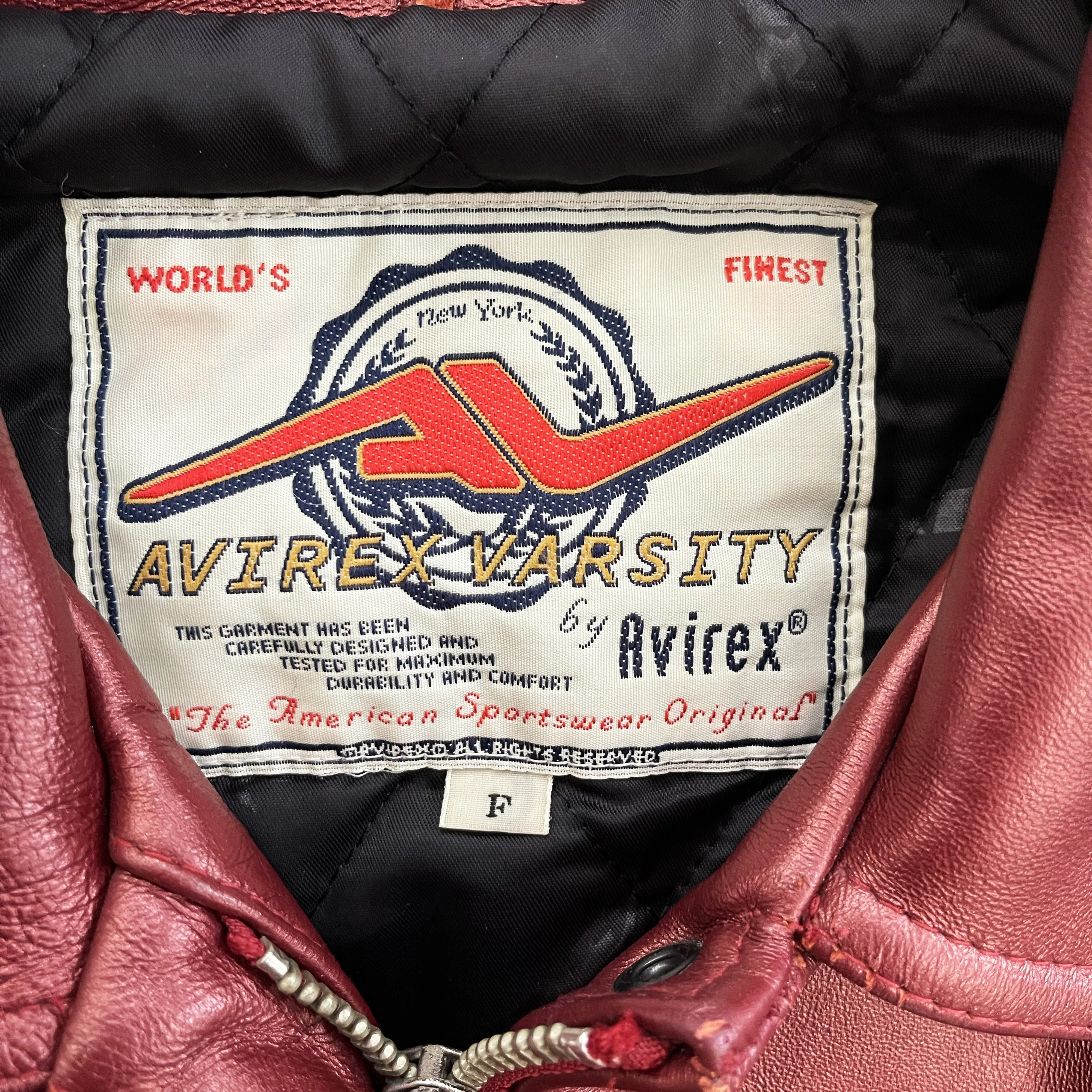 Vintage Avirex Leather Varsity Jacket