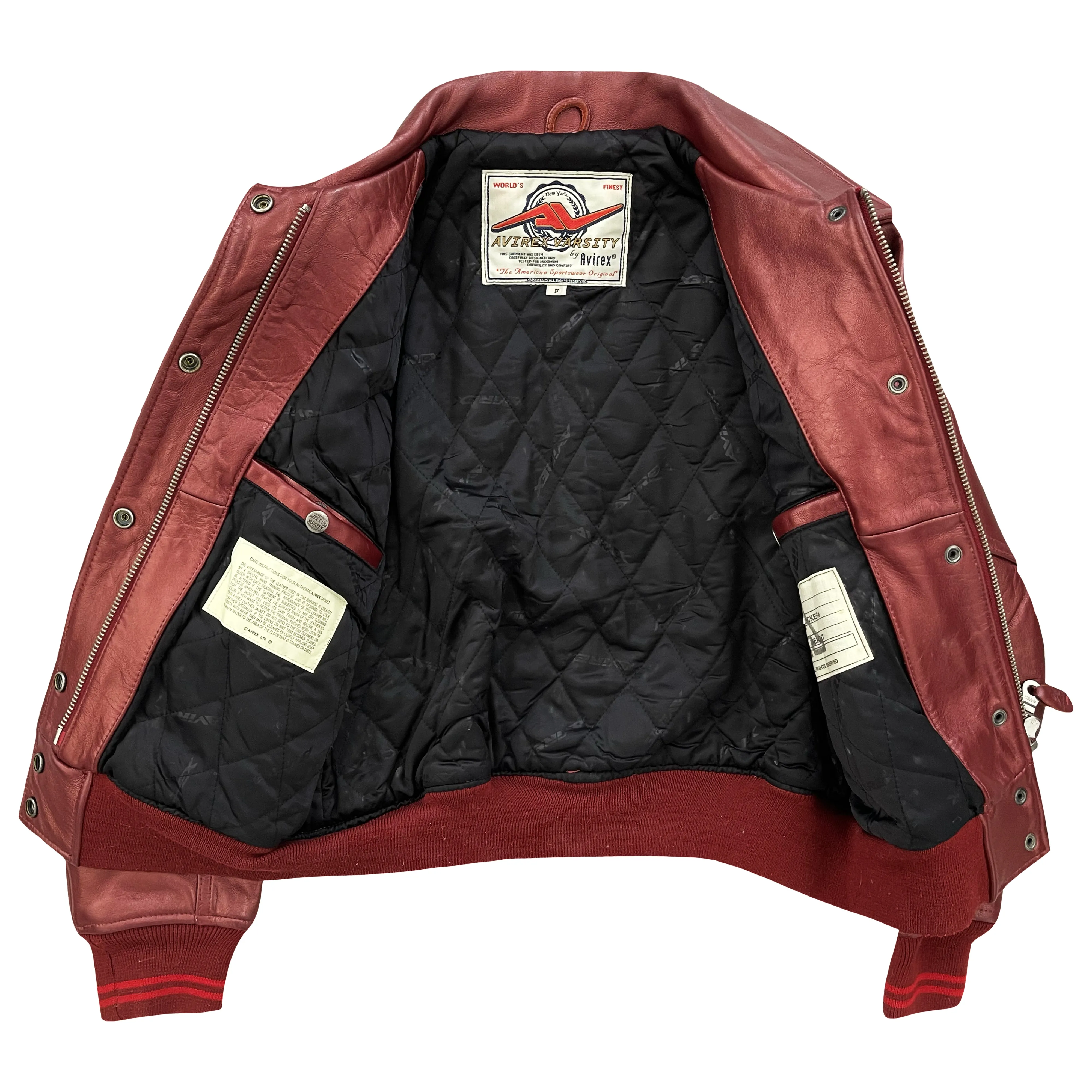 Vintage Avirex Leather Varsity Jacket