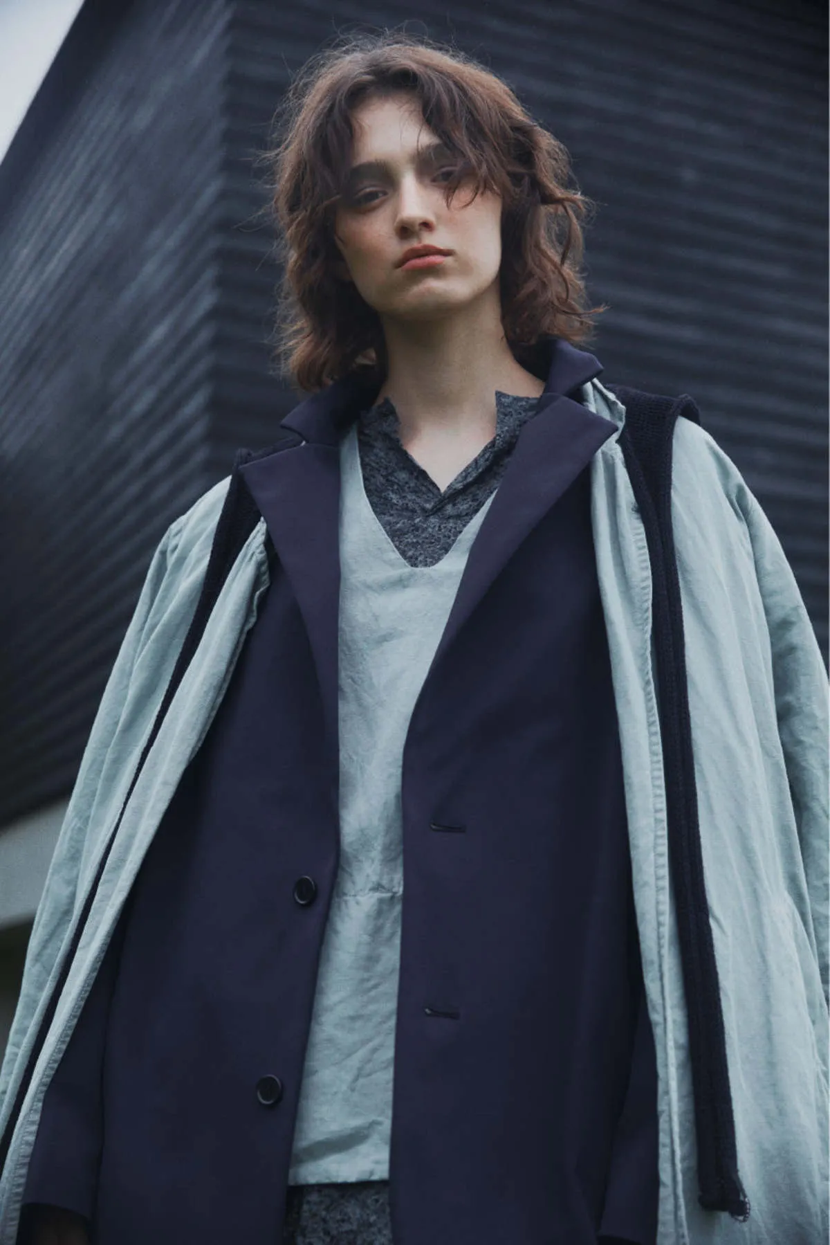 Washed-out Coat - Sage Grey