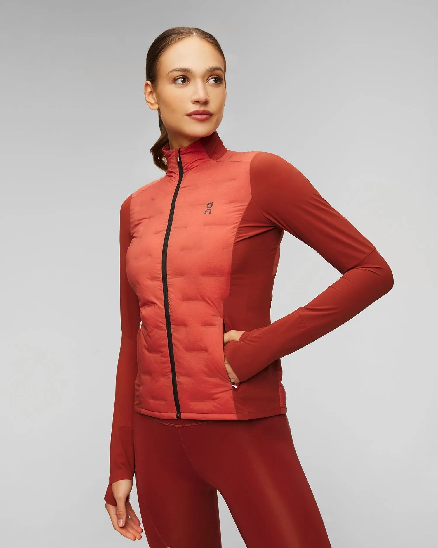 Women's On Running Climate Jacket 26401711-auburn-ruby