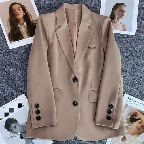 Women's Blazer Long Sleeve Blazers Pocket Elegant Formal Solid Color