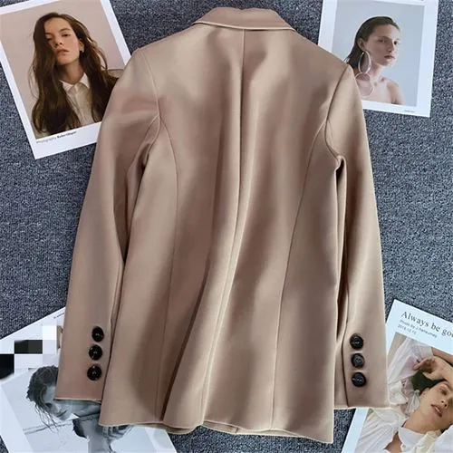 Women's Blazer Long Sleeve Blazers Pocket Elegant Formal Solid Color