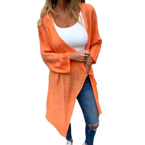 Women's Cardigan Long Sleeve Sweaters & Cardigans Casual Solid Color