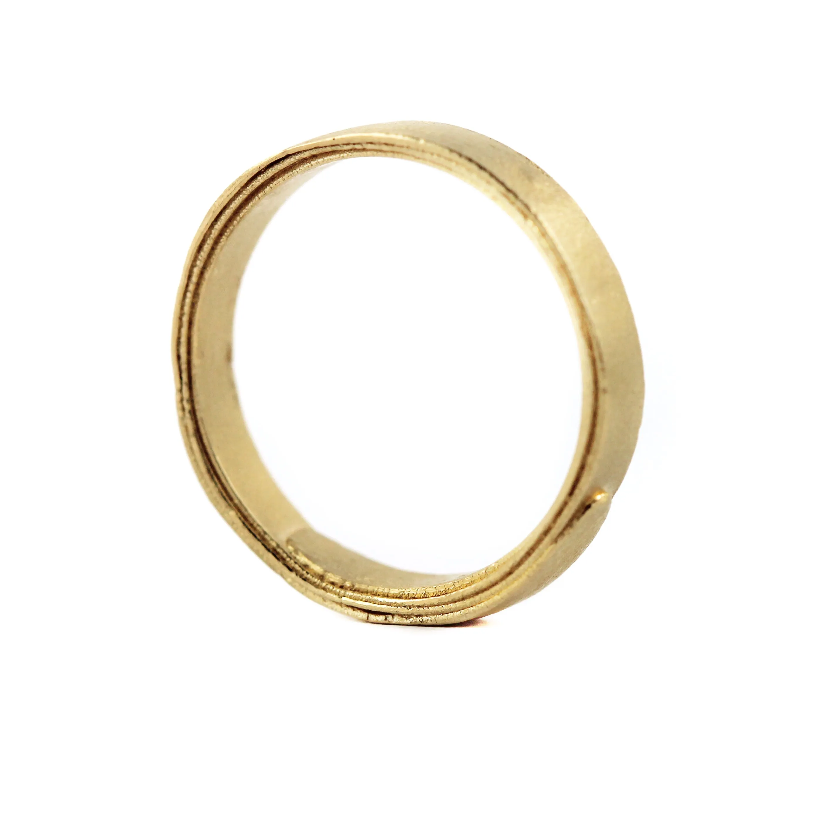 Yellow Gold Men's Wrap Band - Ruth Tomlinson