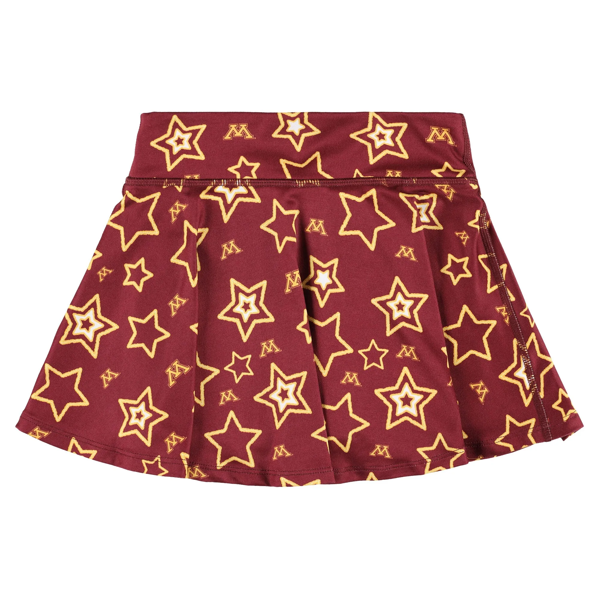 ZooZatz Minnesota Golden Gophers Girls Youth Maroon Star Flowy Skort